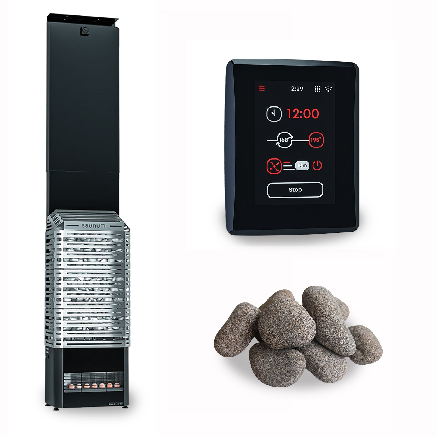 Saunum Air 7 SSB Sauna Heater Package