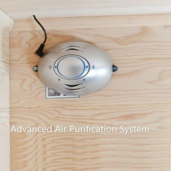 SunRay Charleston 4-Person Indoor Traditional Sauna with Double Bench - Image 7