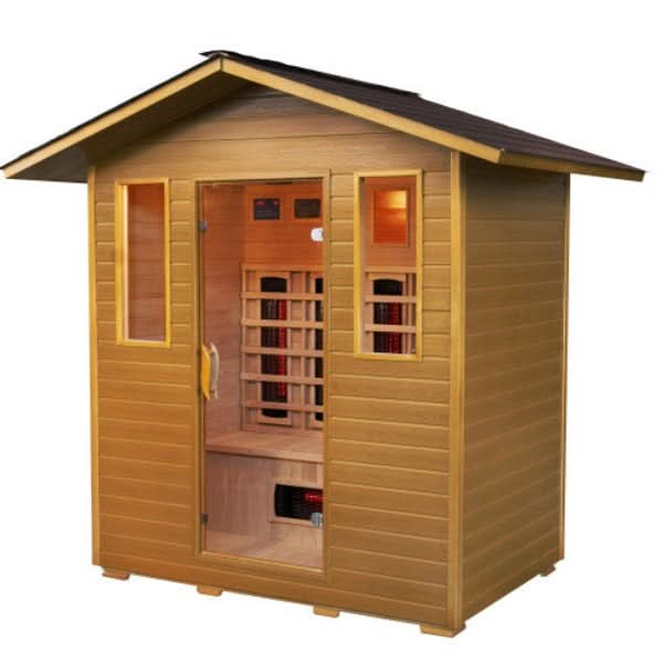 SunRay Cayenne 4-Person Outdoor Infrared Sauna - Image 3