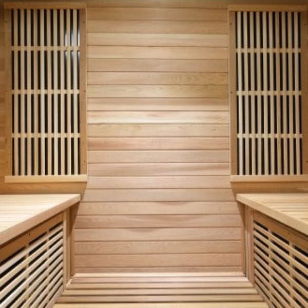 SunRay Roslyn 4-Person Indoor Infrared Sauna with Side Bench - Image 4