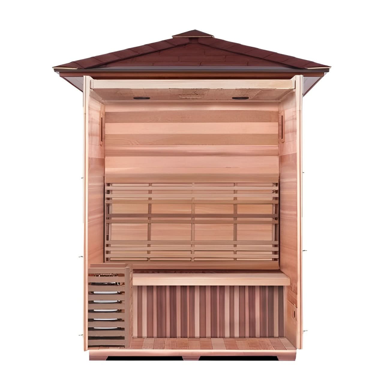 SunRay Waverly 3-Person Outdoor Traditional Sauna - Image 3