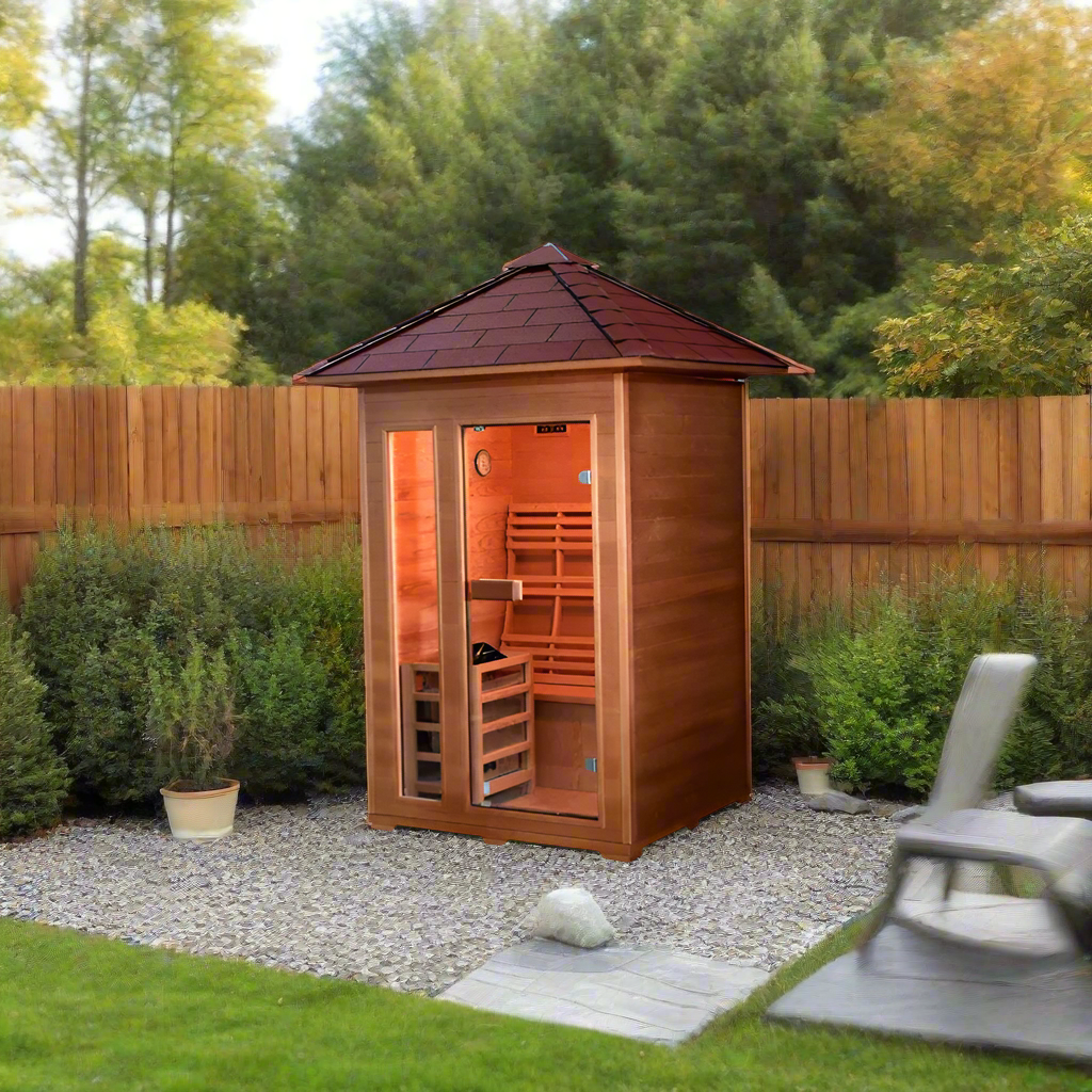 SunRay Bristow 2-Person Outdoor Traditional Sauna - Image 1