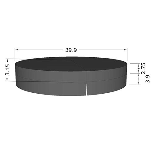 SaunaLife Model S1 Plunge Tub Cover (128698)