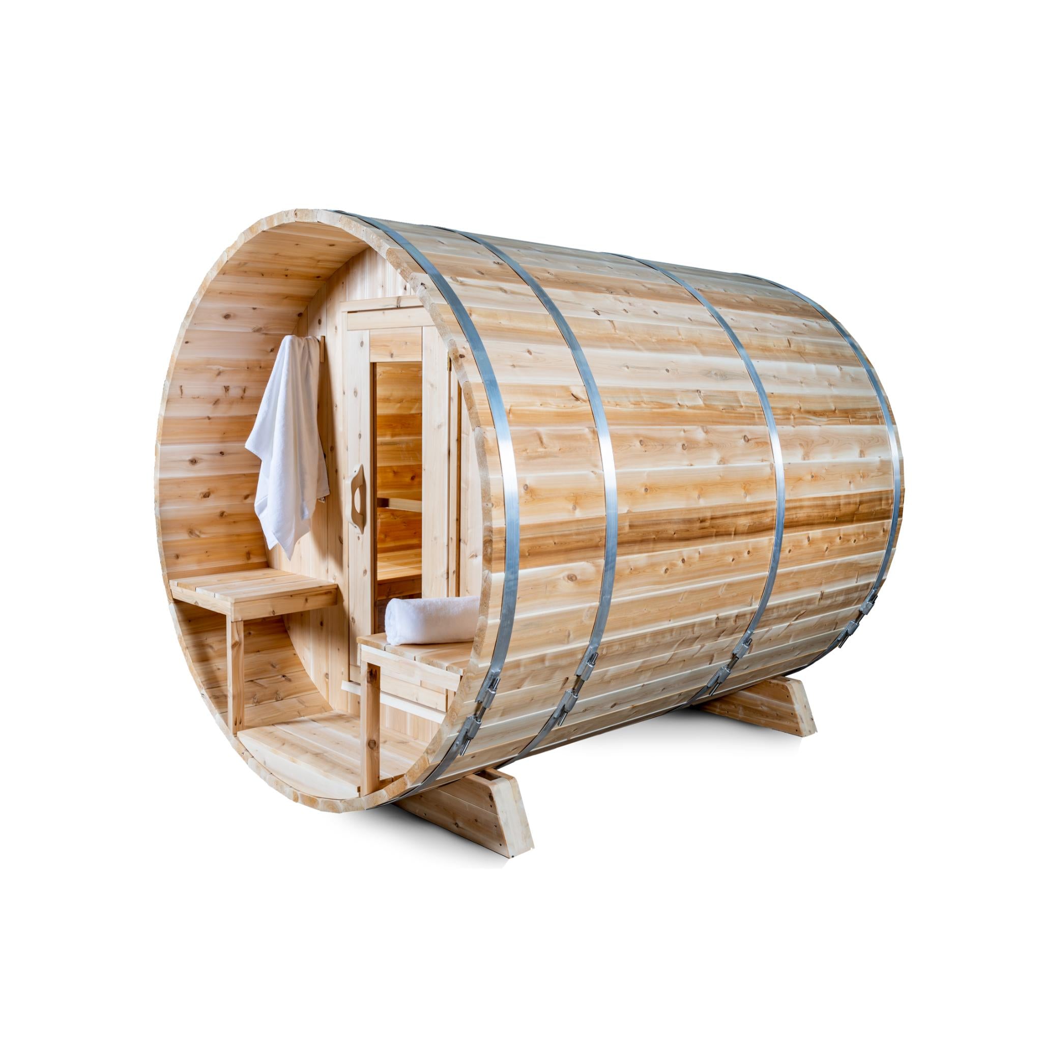 Leisurecraft Canadian Timber Serenity Barrel Sauna with Electric Heater (CTC2245E)