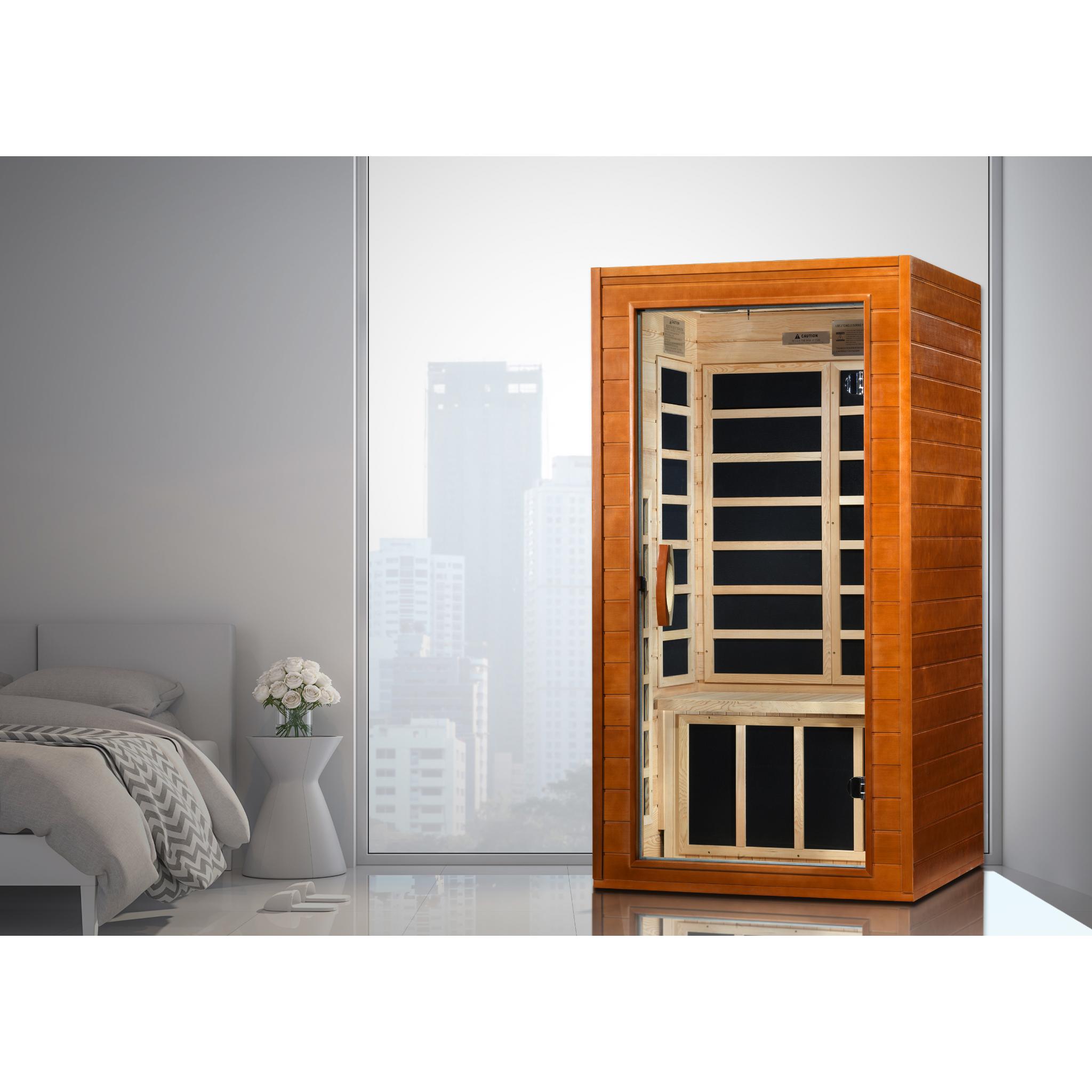 Dynamic Avila 1–2 Person Low EMF FAR Infrared Sauna by Golden Designs (DYN-6103-01)