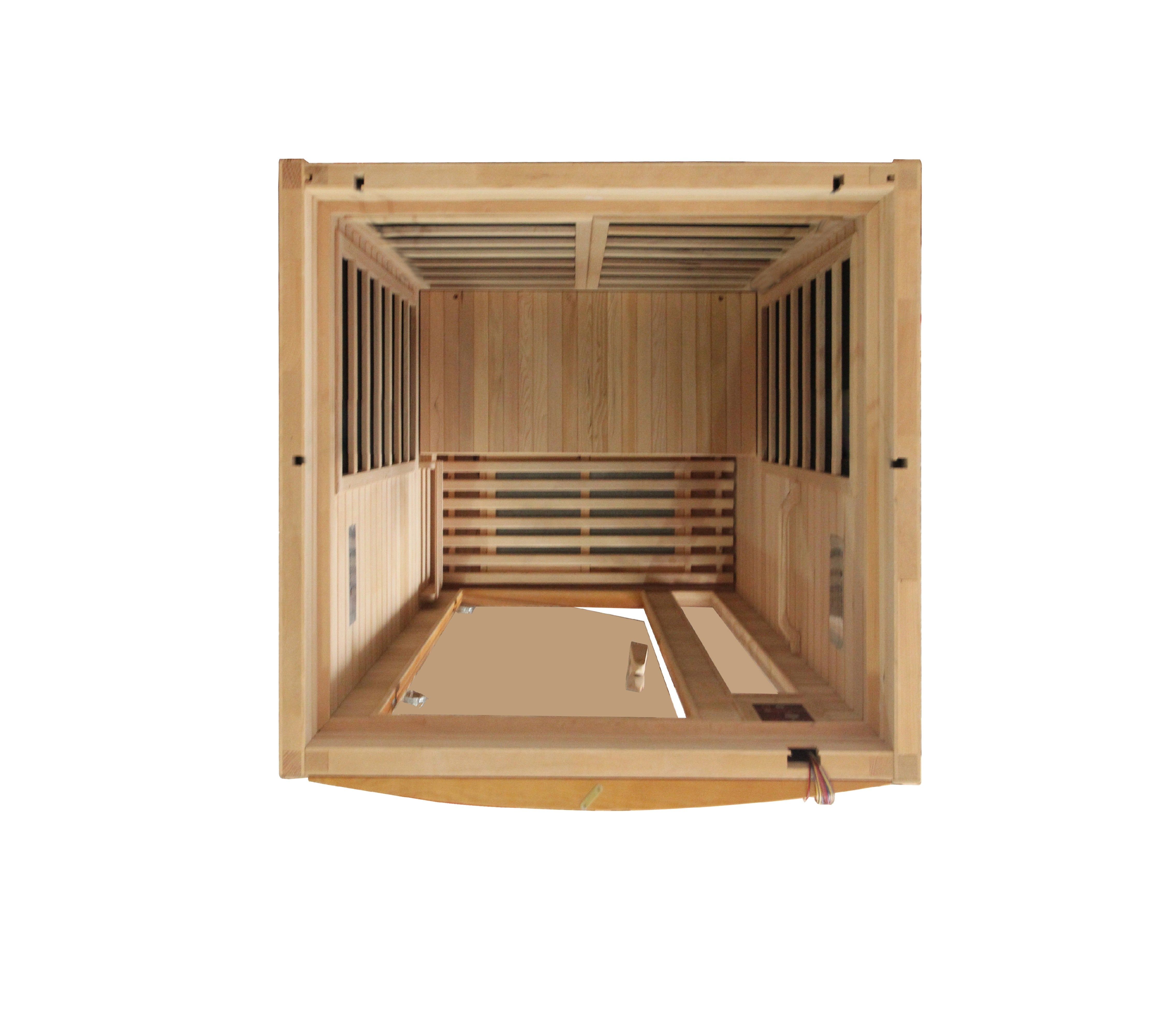 Dynamic Barcelona Elite 1-2-person Ultra Low EMF (Between 3-5MG) FAR Infrared Sauna (Canadian Hemlock) (DYN-6106-01 Elite)