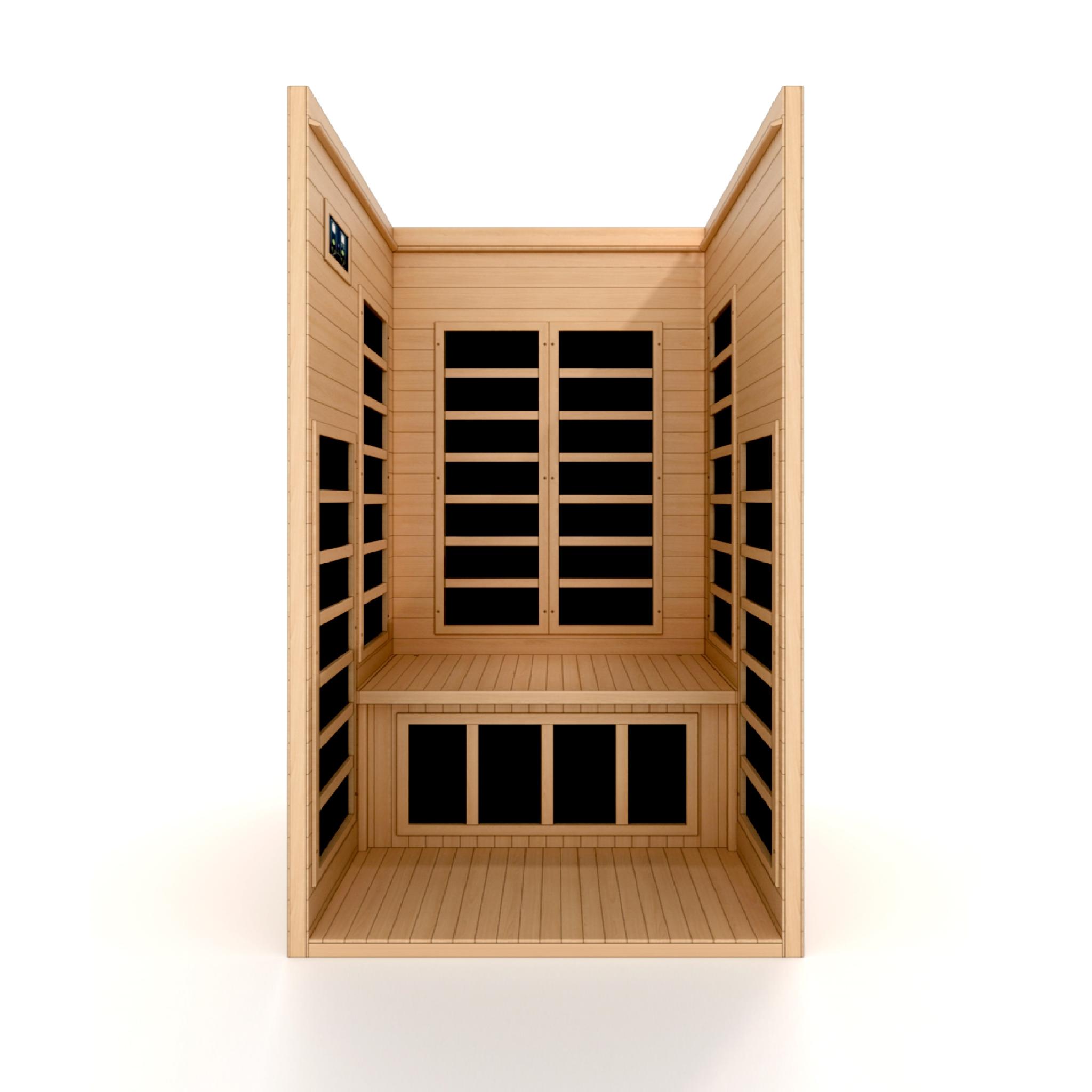 Dynamic Gracia 1–2 Person Low EMF FAR Infrared Sauna by Golden Designs (DYN-6119-01)