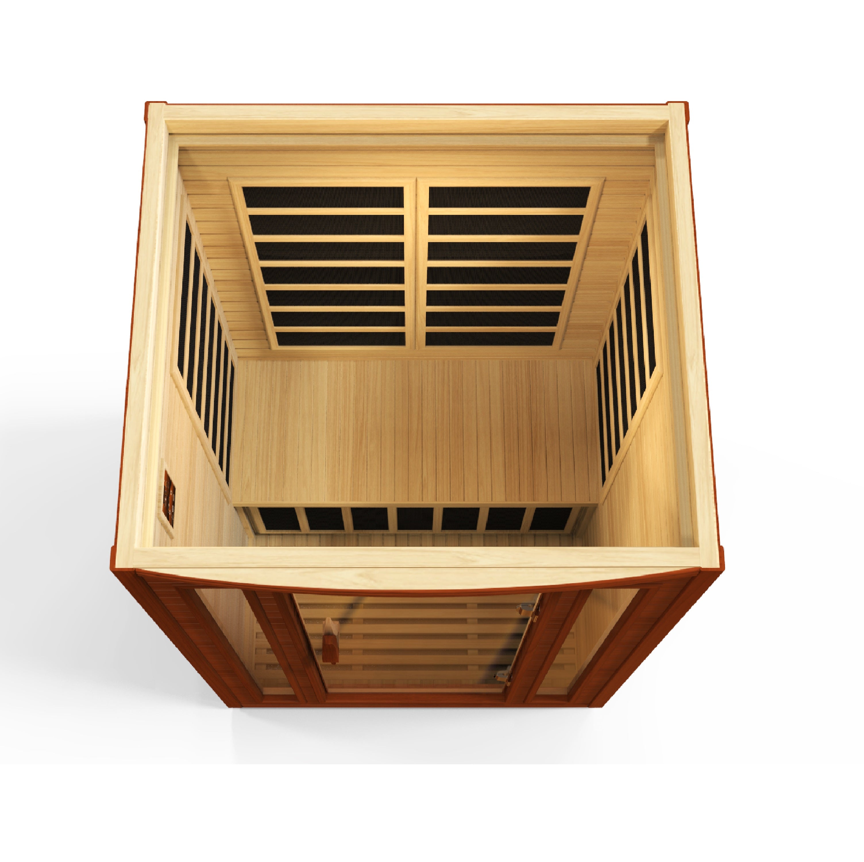 Dynamic San Marino Elite 2-person Ultra Low EMF (Between 3-5MG) FAR Infrared Sauna (Canadian Hemlock) (DYN-6206-01 Elite)