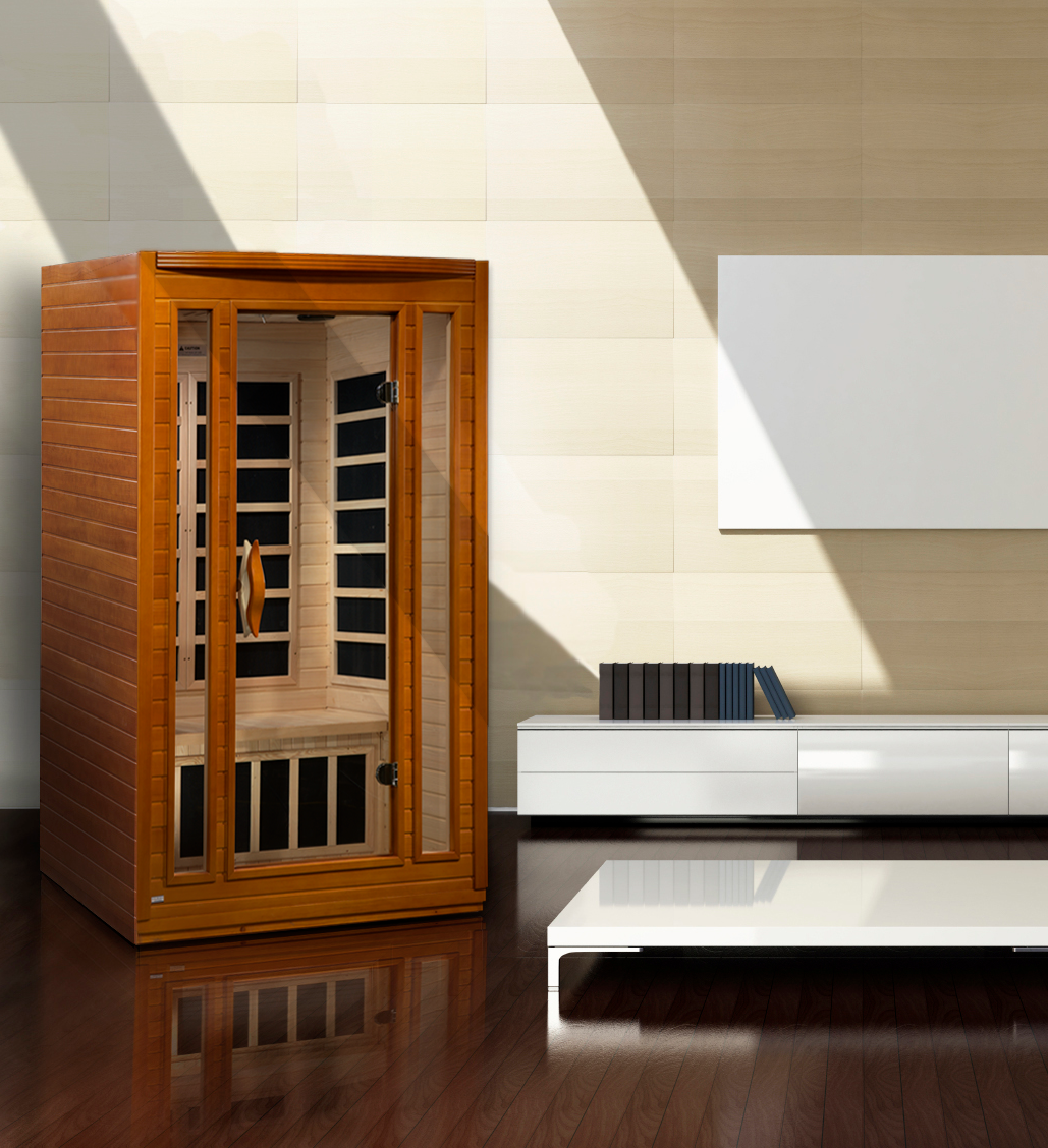 Dynamic San Marino 2-person Low EMF (Between 5-10MG) FAR Infrared Sauna (Canadian Hemlock) (DYN-6206-01)