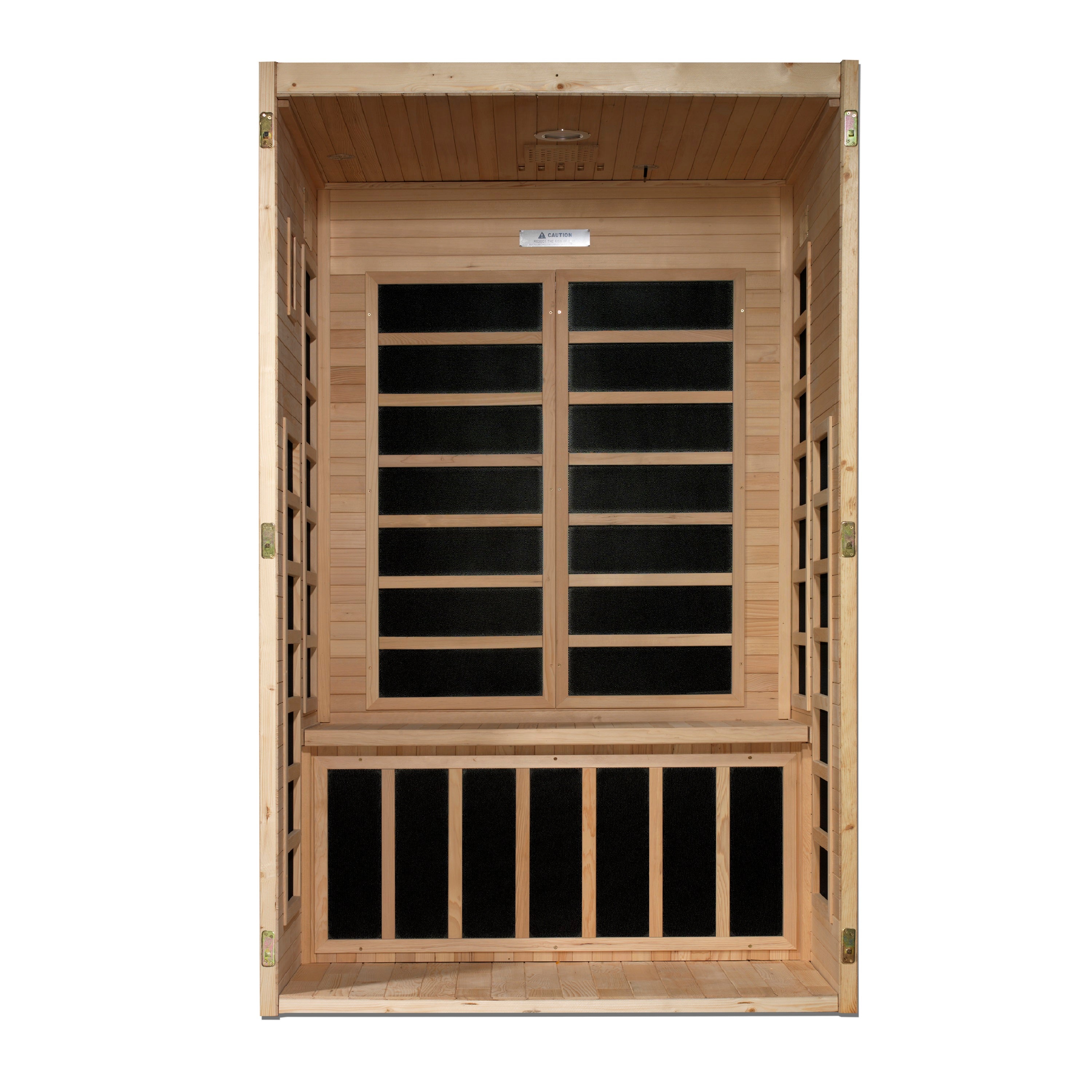 Dynamic Santiago 2-person Low EMF (Between 5-10MG) FAR Infrared Sauna (Canadian Hemlock) (DYN-6209-01)