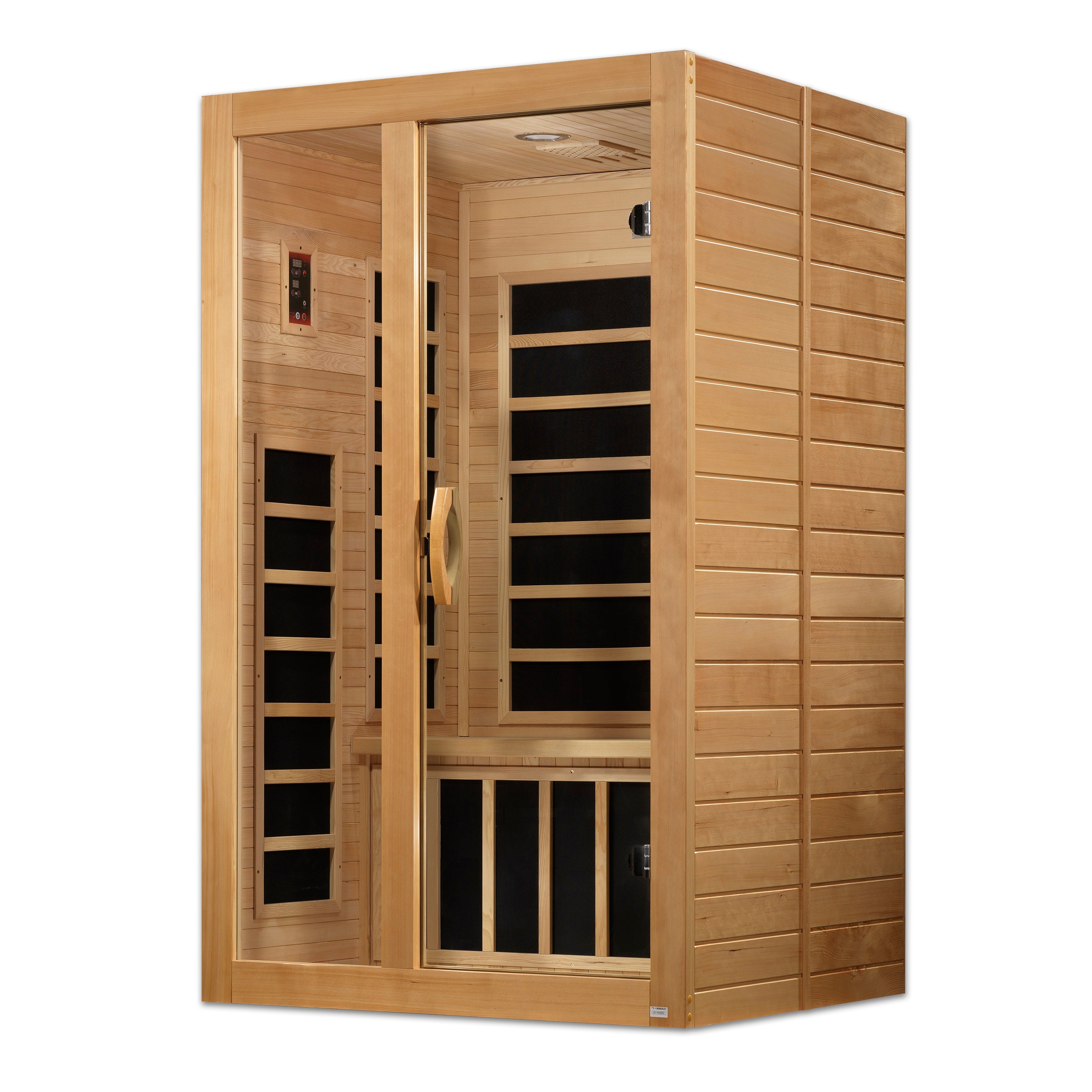 Dynamic Santiago 2-person Low EMF (Between 5-10MG) FAR Infrared Sauna (Canadian Hemlock) (DYN-6209-01)