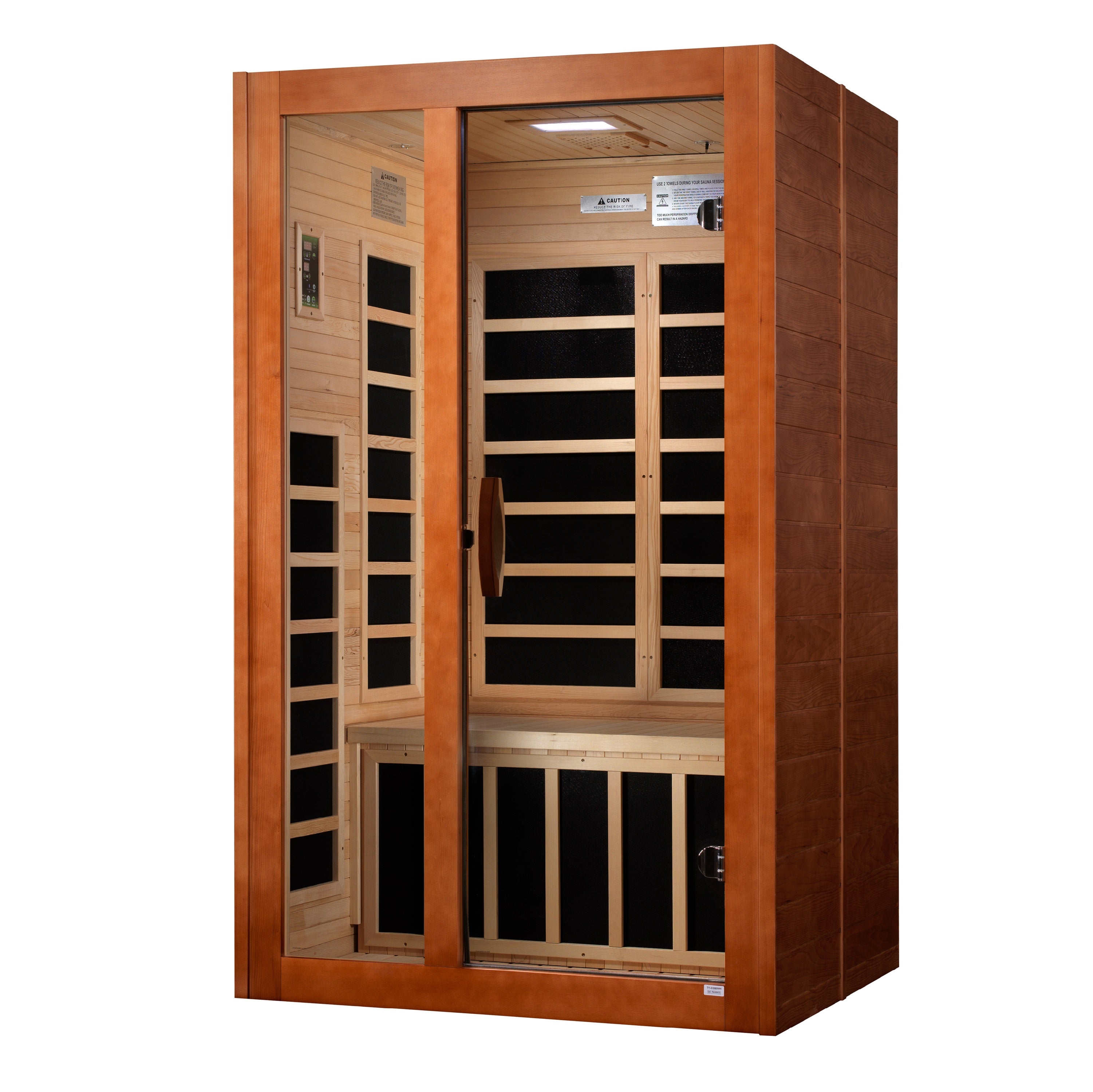 Dynamic Santiago Elite 2-person Ultra Low EMF (Between 3-5MG) FAR Infrared Sauna (Canadian Hemlock) (DYN-6209-02 Elite)