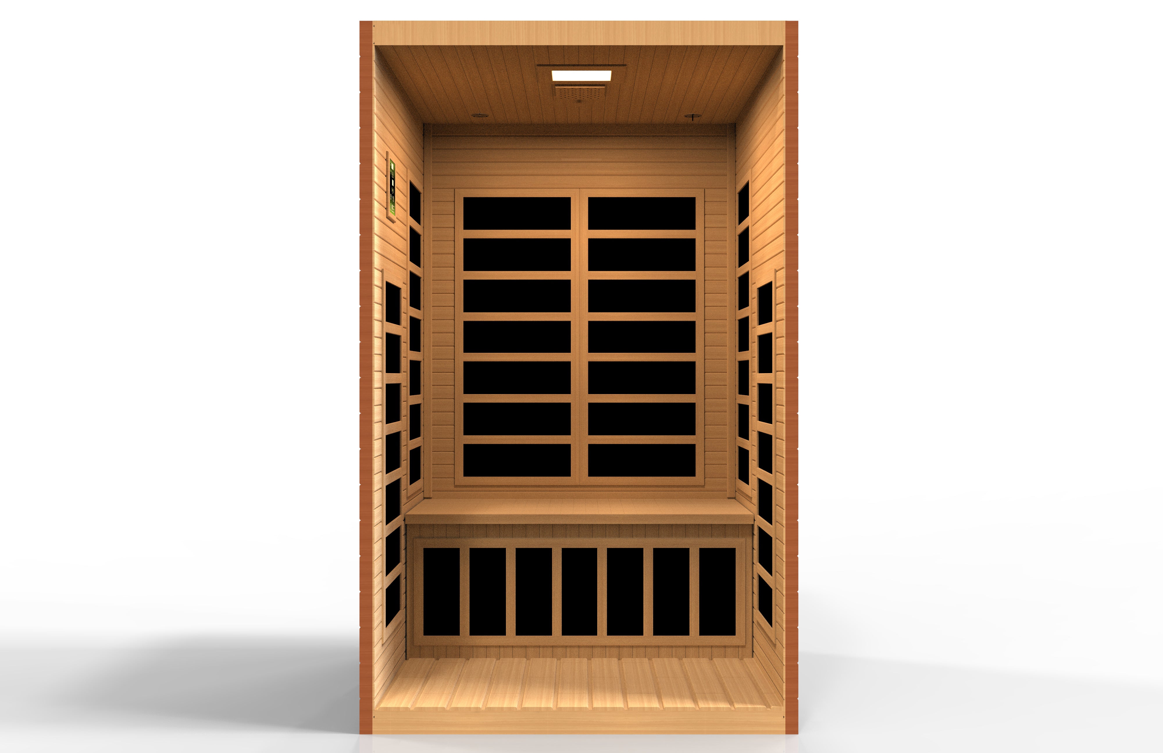 Dynamic Santiago Elite 2-person Ultra Low EMF (Between 3-5MG) FAR Infrared Sauna (Canadian Hemlock) (DYN-6209-02 Elite)