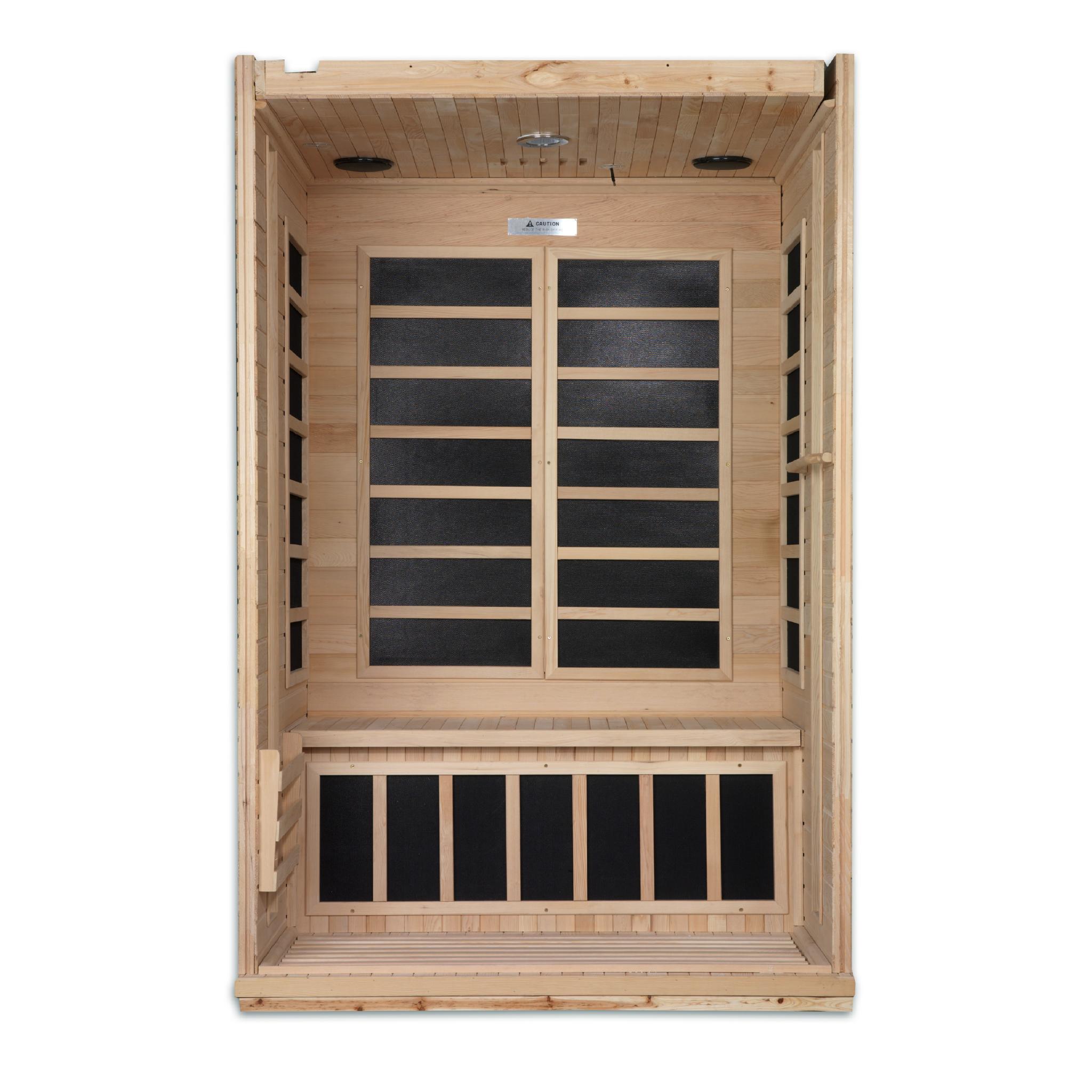 Dynamic Venice Elite 2 Person Low EMF Far Infrared Sauna by Golden Designs (DYN-6210-01 Elite)