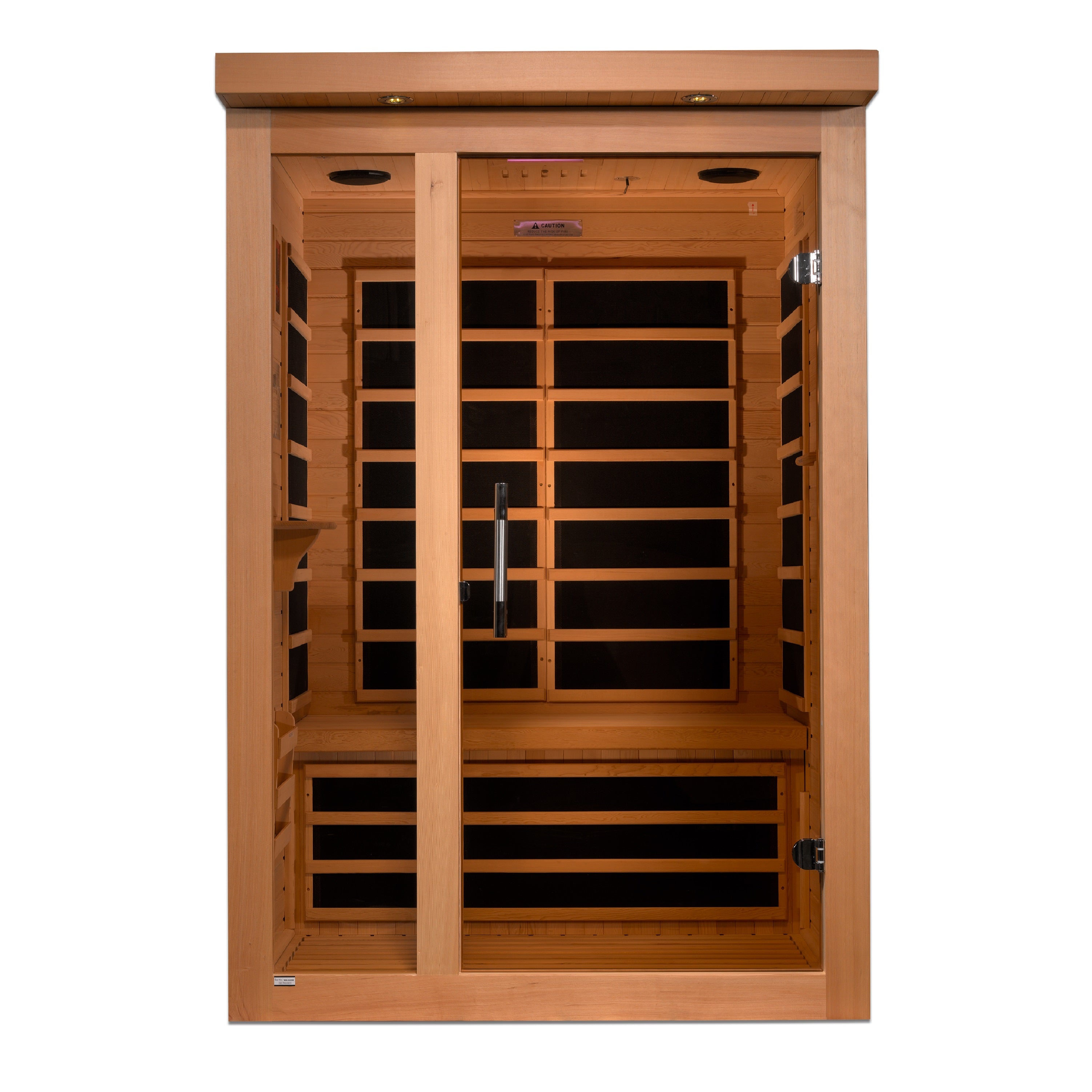 Dynamic Llumeneres Elite 2-person Ultra Low EMF (Between 3-5MG) FAR Infrared Sauna (Canadian Hemlock) (DYN-6215-02 Elite)