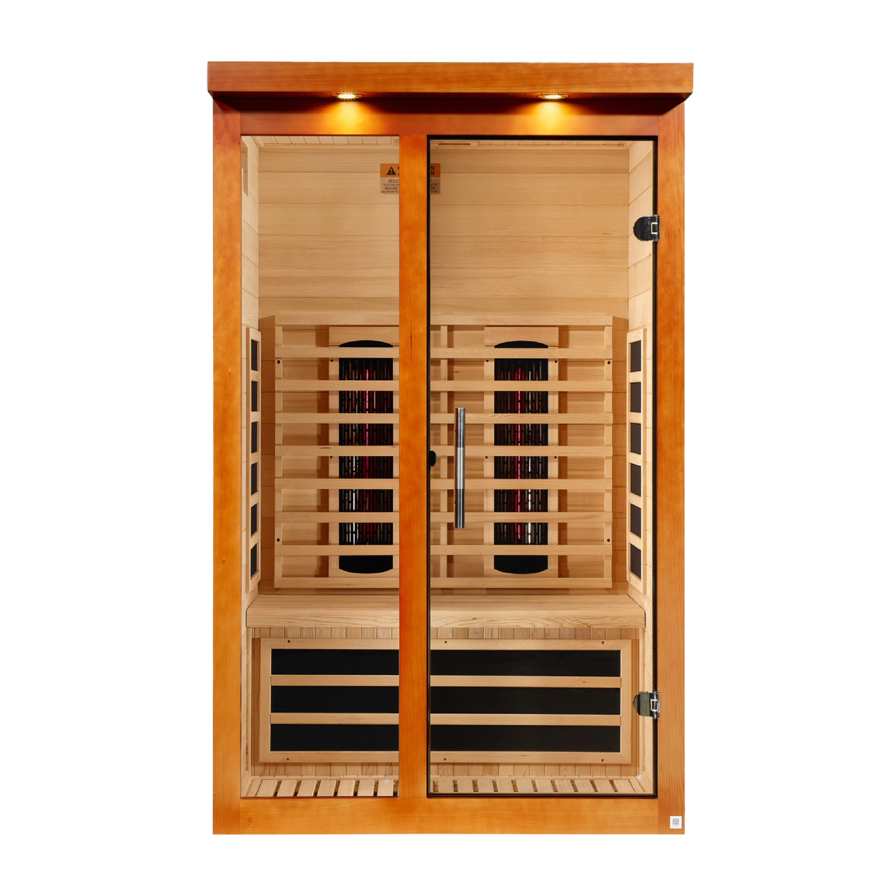 Dynamic Llumeneres 2-Person Full Spectrum Near Zero EMF (Under 3MG) FAR Infrared Sauna (Canadian Hemlock) (DYN-6215-03 FS)