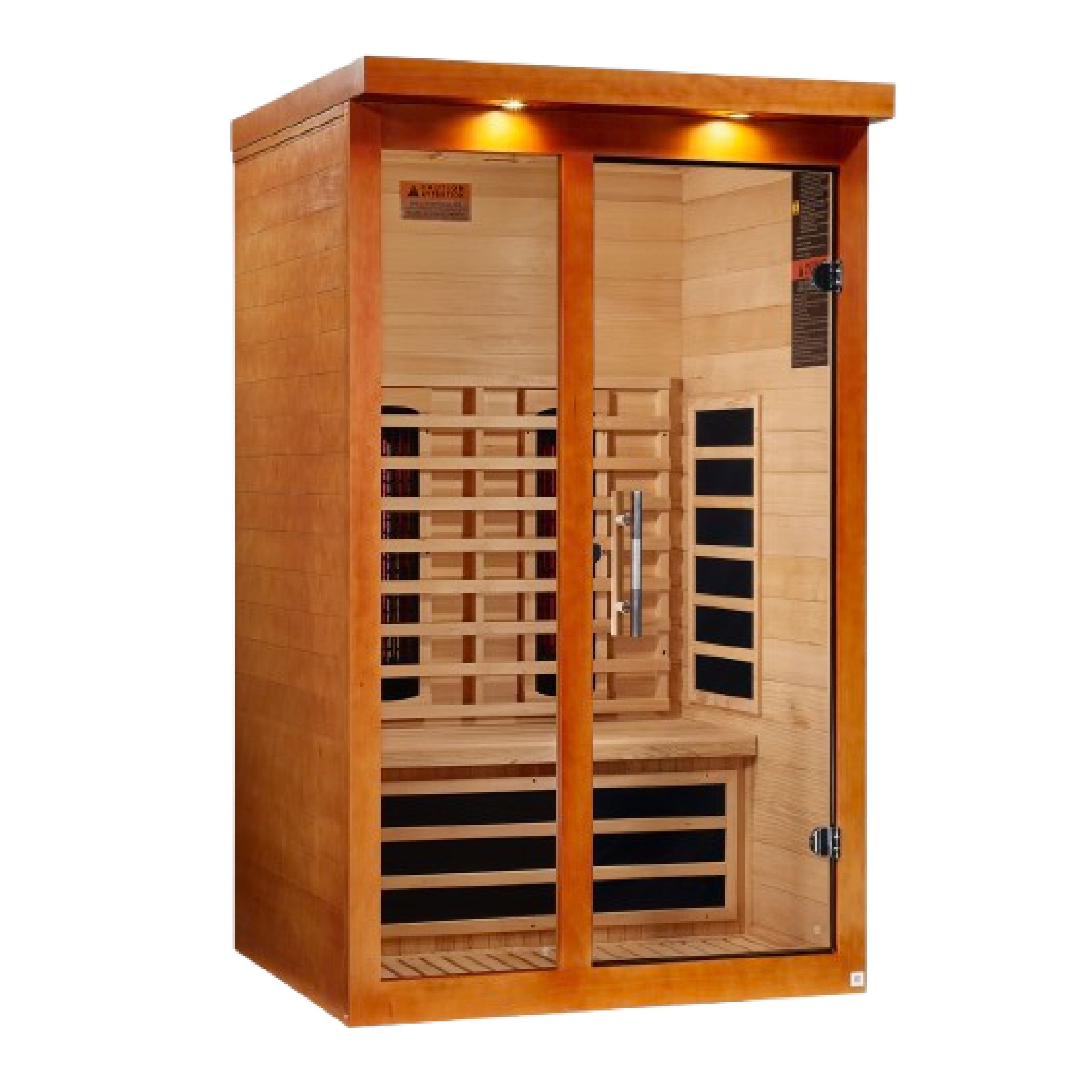 Dynamic Llumeneres 2-Person Full Spectrum Near Zero EMF (Under 3MG) FAR Infrared Sauna (Canadian Hemlock) (DYN-6215-03 FS)