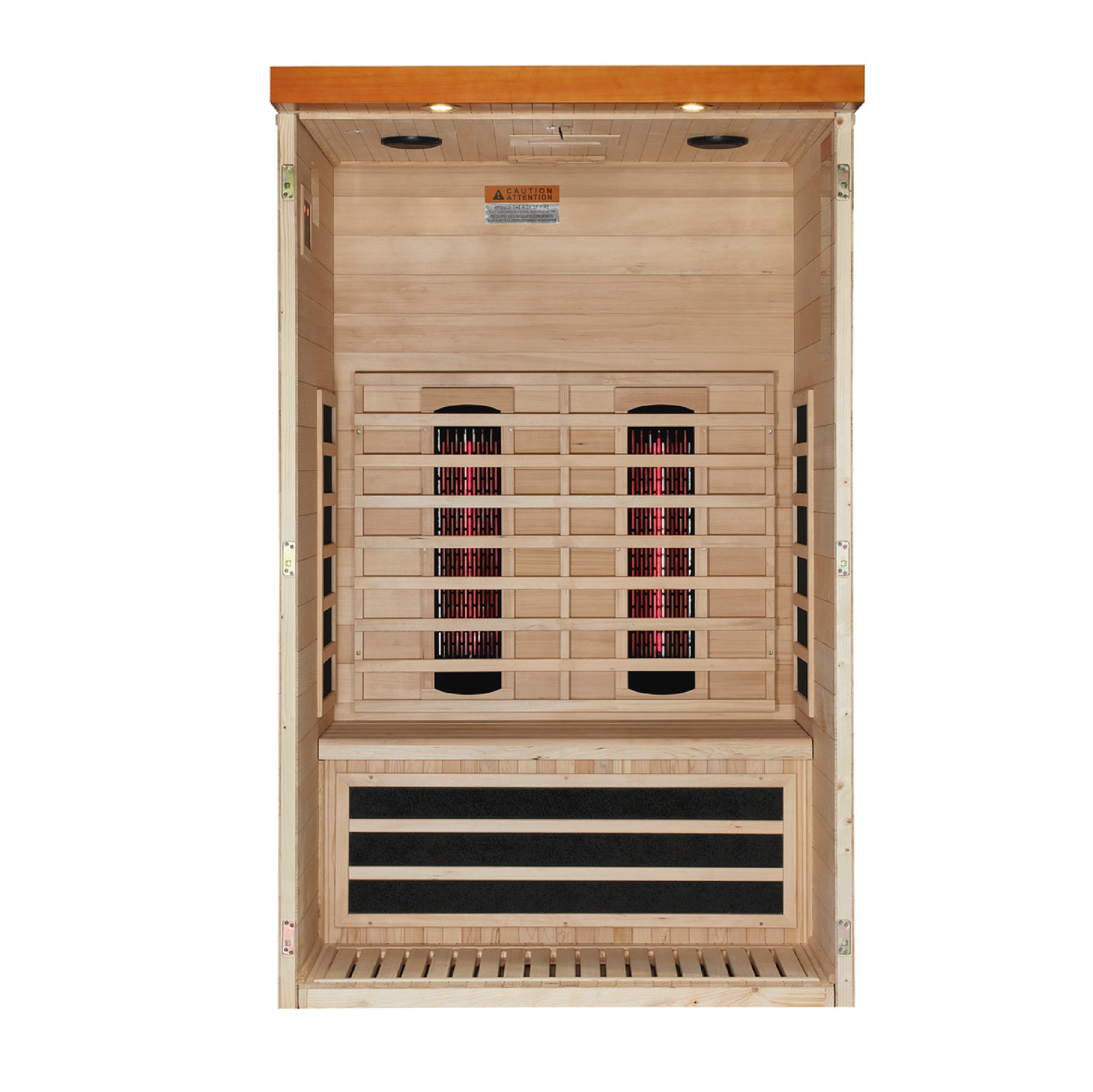 Dynamic Llumeneres 2-Person Full Spectrum Near Zero EMF (Under 3MG) FAR Infrared Sauna (Canadian Hemlock) (DYN-6215-03 FS)