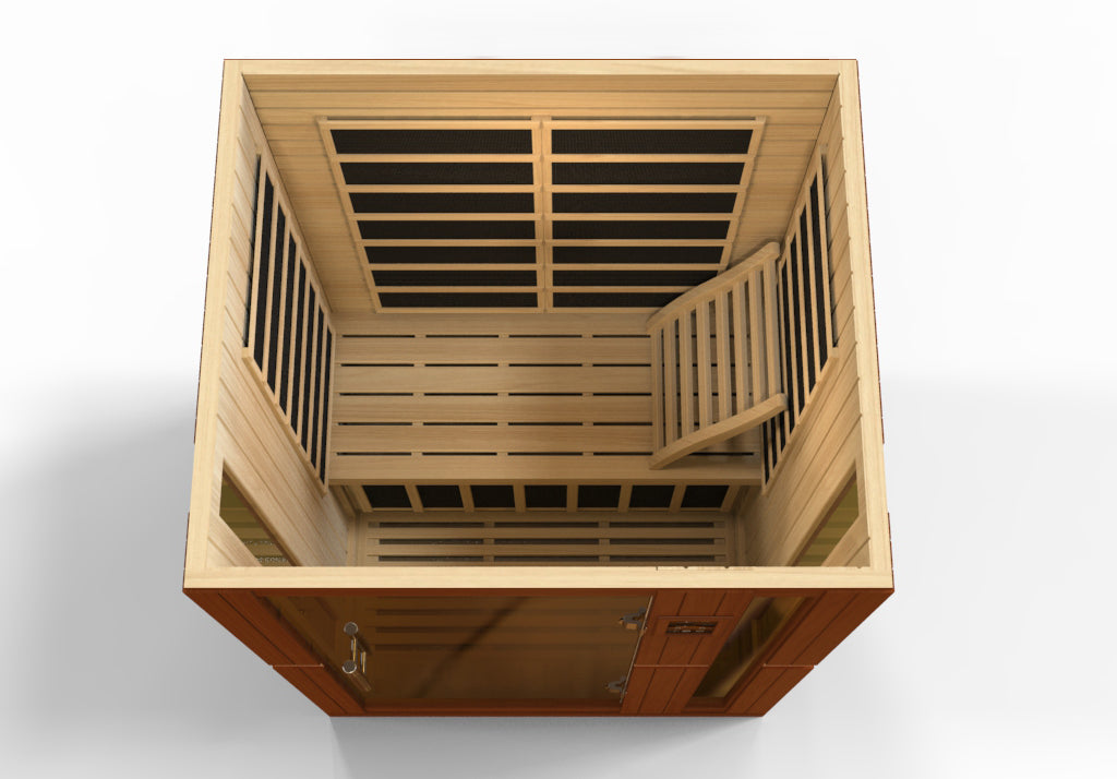 Dynamic Vittoria Elite 2-person Ultra Low EMF (Between 3-5MG) FAR Infrared Sauna (Canadian Hemlock) (DYN-6220-01 Elite)