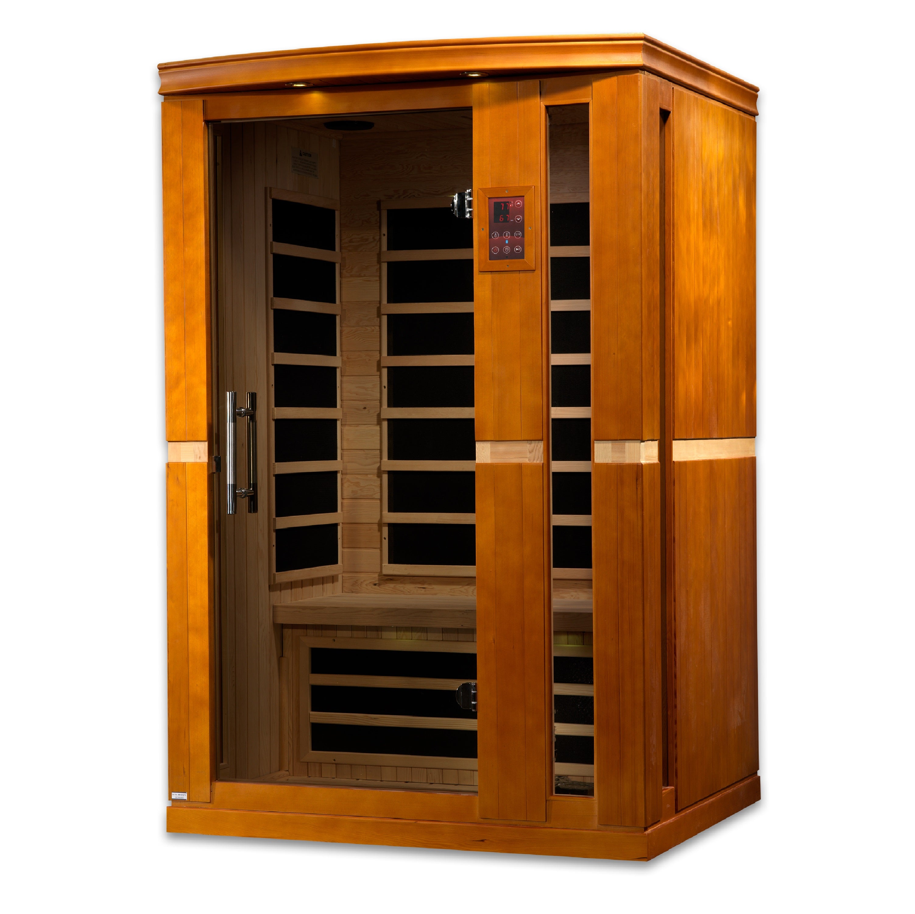 Dynamic Vittoria 2-person Low EMF (Between 5-10MG) FAR Infrared Sauna (Canadian Hemlock) (DYN-6220-01)