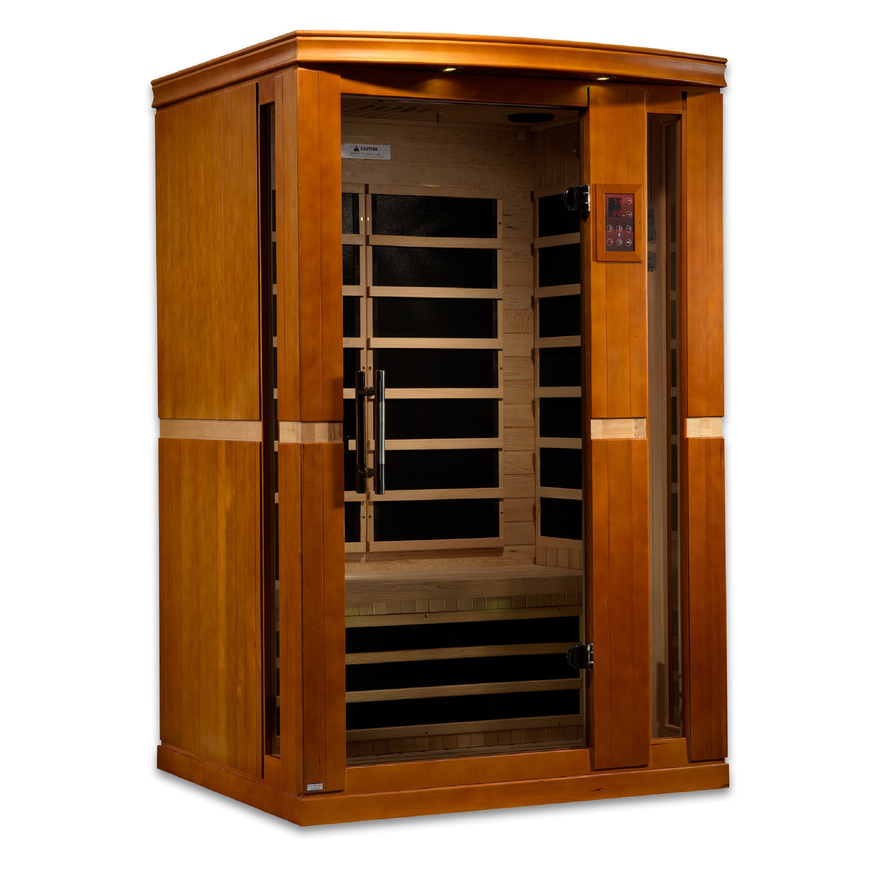 Dynamic Vittoria 2-person Low EMF (Between 5-10MG) FAR Infrared Sauna (Canadian Hemlock) (DYN-6220-01)