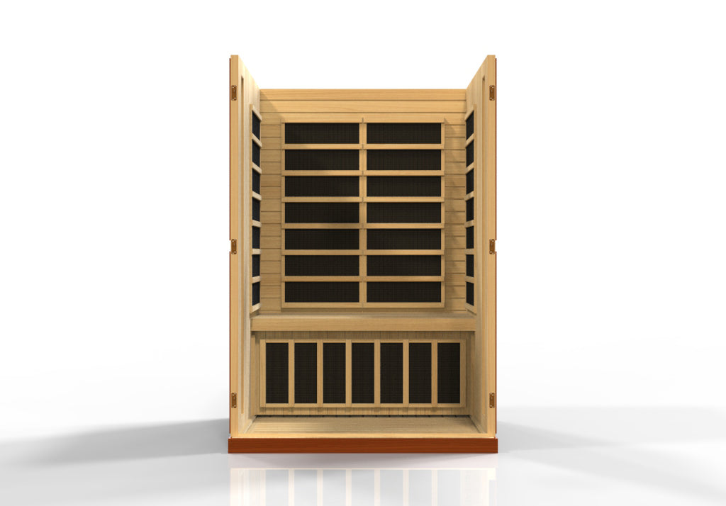 Dynamic Vittoria Elite 2-person Ultra Low EMF (Between 3-5MG) FAR Infrared Sauna (Canadian Hemlock) (DYN-6220-01 Elite)