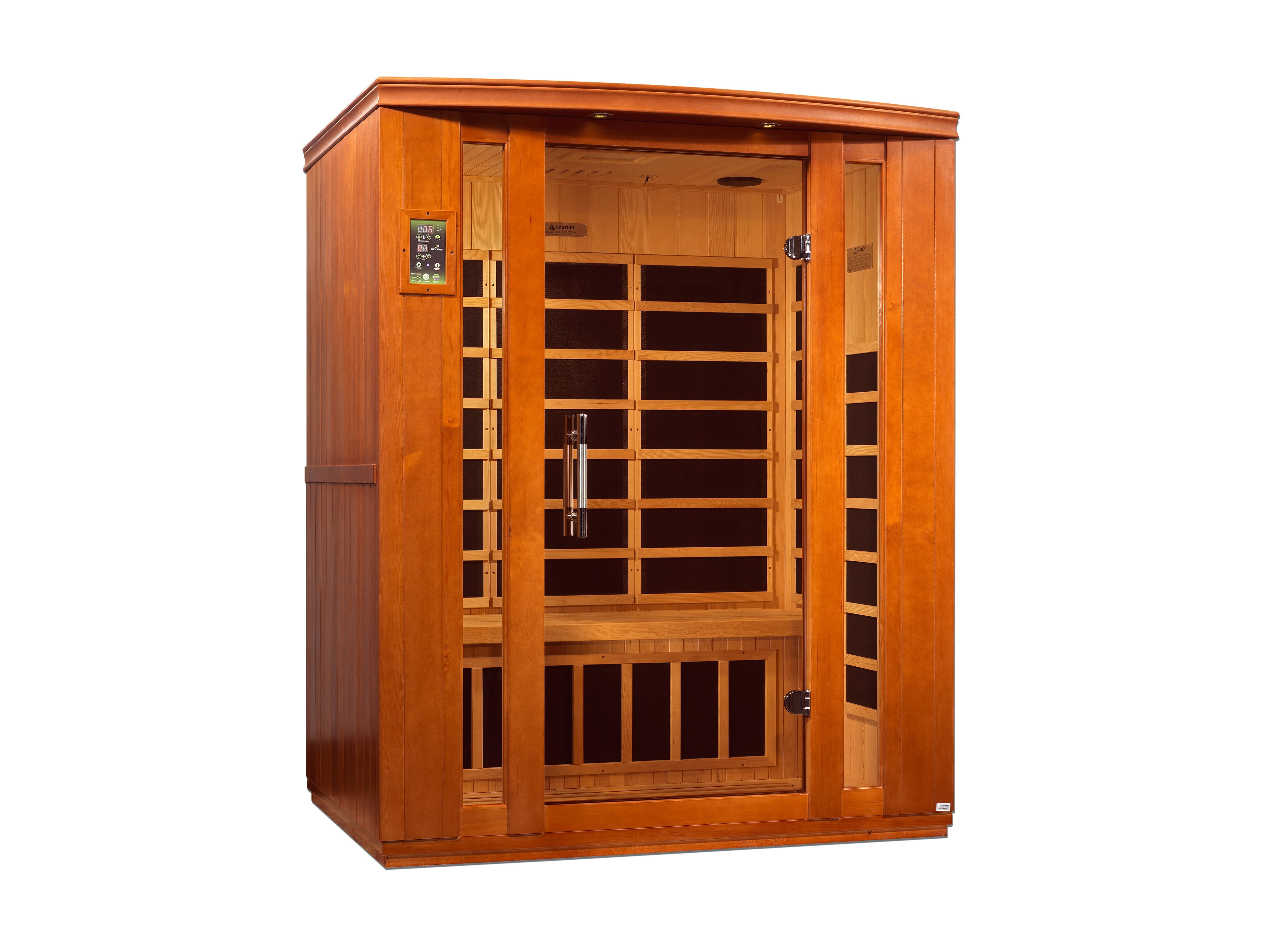 Dynamic Bellagio 3-person Low EMF (Between 5-10MG) FAR Infrared Sauna (Canadian Hemlock) (DYN-6306-02)