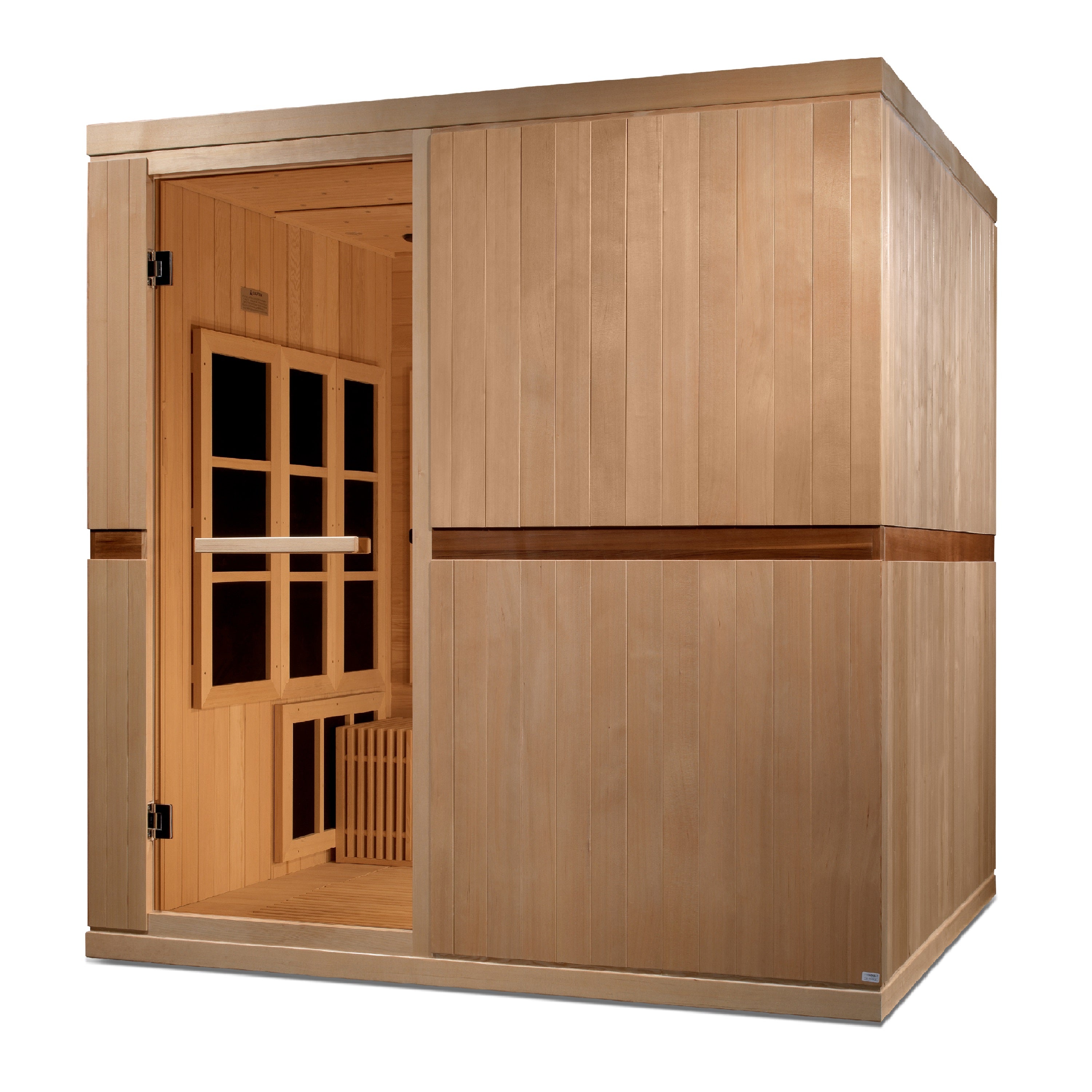 Golden Designs Catalonia 8-person PureTech™ Near Zero EMF (Under 3MG) FAR Infrared Sauna (Canadian Hemlock) (GDI-6880-02)