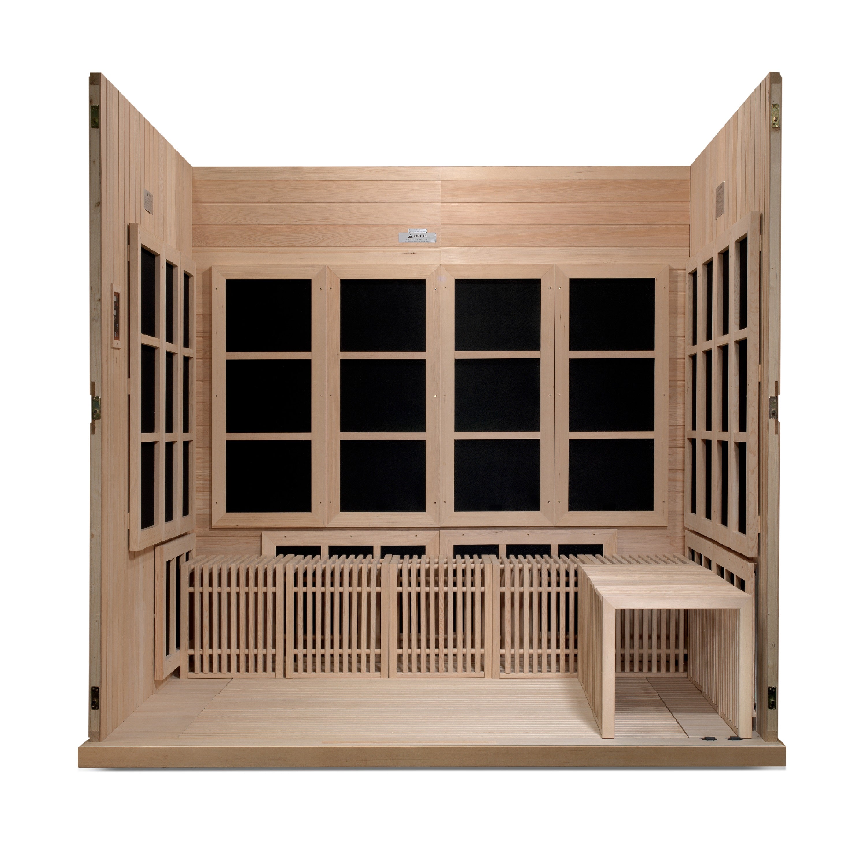 Golden Designs Catalonia 8-person PureTech™ Near Zero EMF (Under 3MG) FAR Infrared Sauna (Canadian Hemlock) (GDI-6880-02)