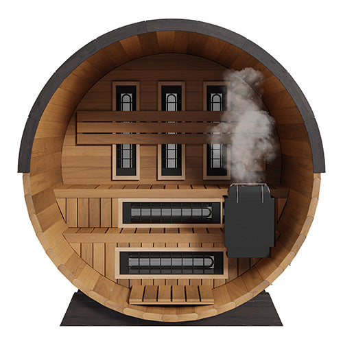 FD-7 Combination Infrared Barrel Sauna – Thermo-Aspen | Finnmark Designs