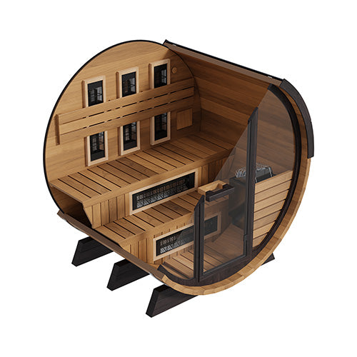FD-7 Combination Infrared Barrel Sauna – Thermo-Aspen | Finnmark Designs