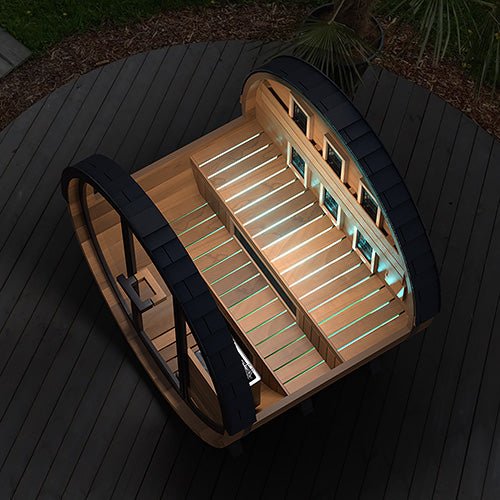 FD-6 Combination Infrared Barrel Sauna – Cedar | Finnmark Designs