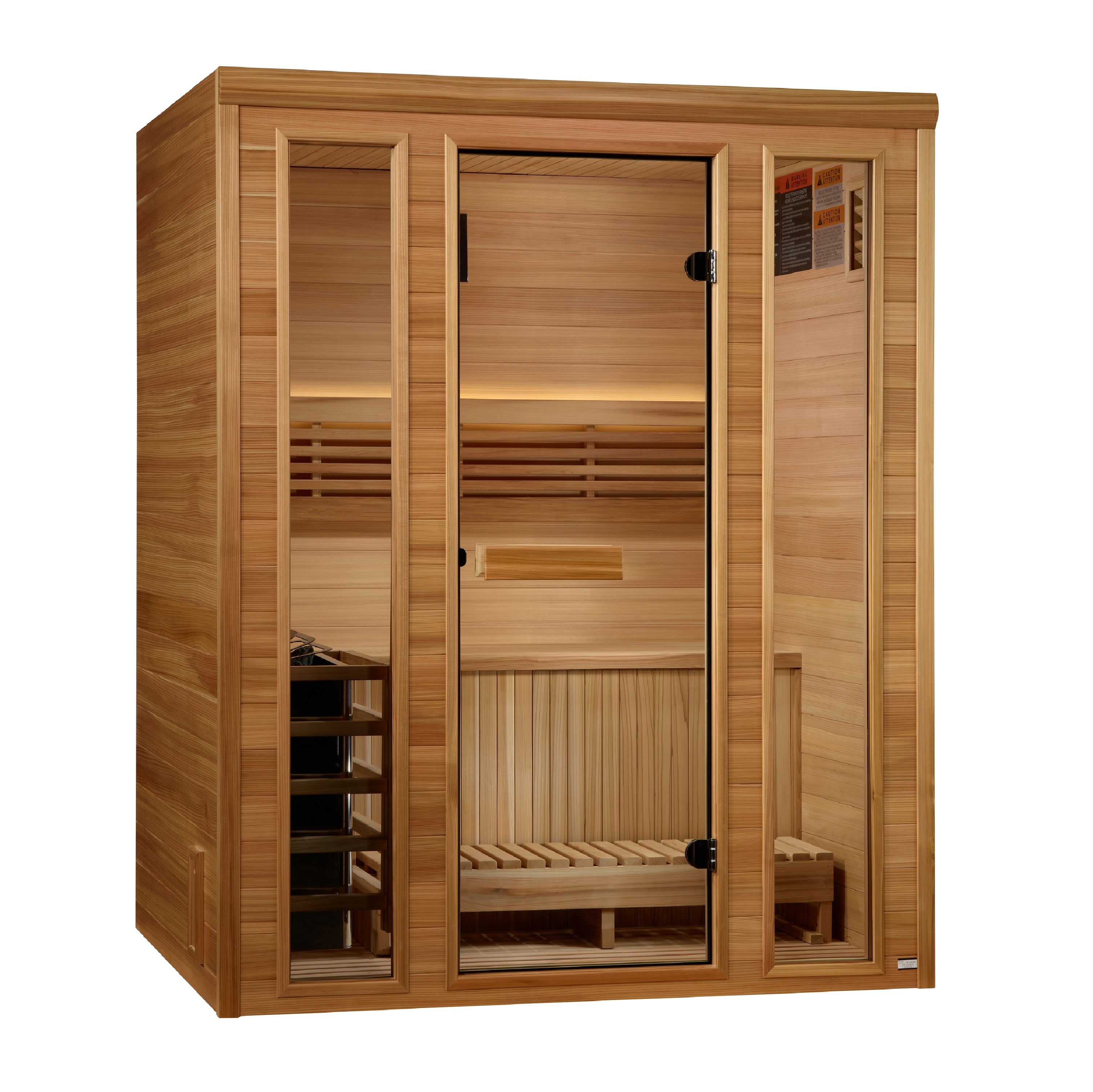 Golden Designs 2025 "Andermatt Edition" 2 - 3 Person Traditional Steam Sauna (GDI-7030-01) - Pacific Premium Clear Cedar (GDI-7030-01)