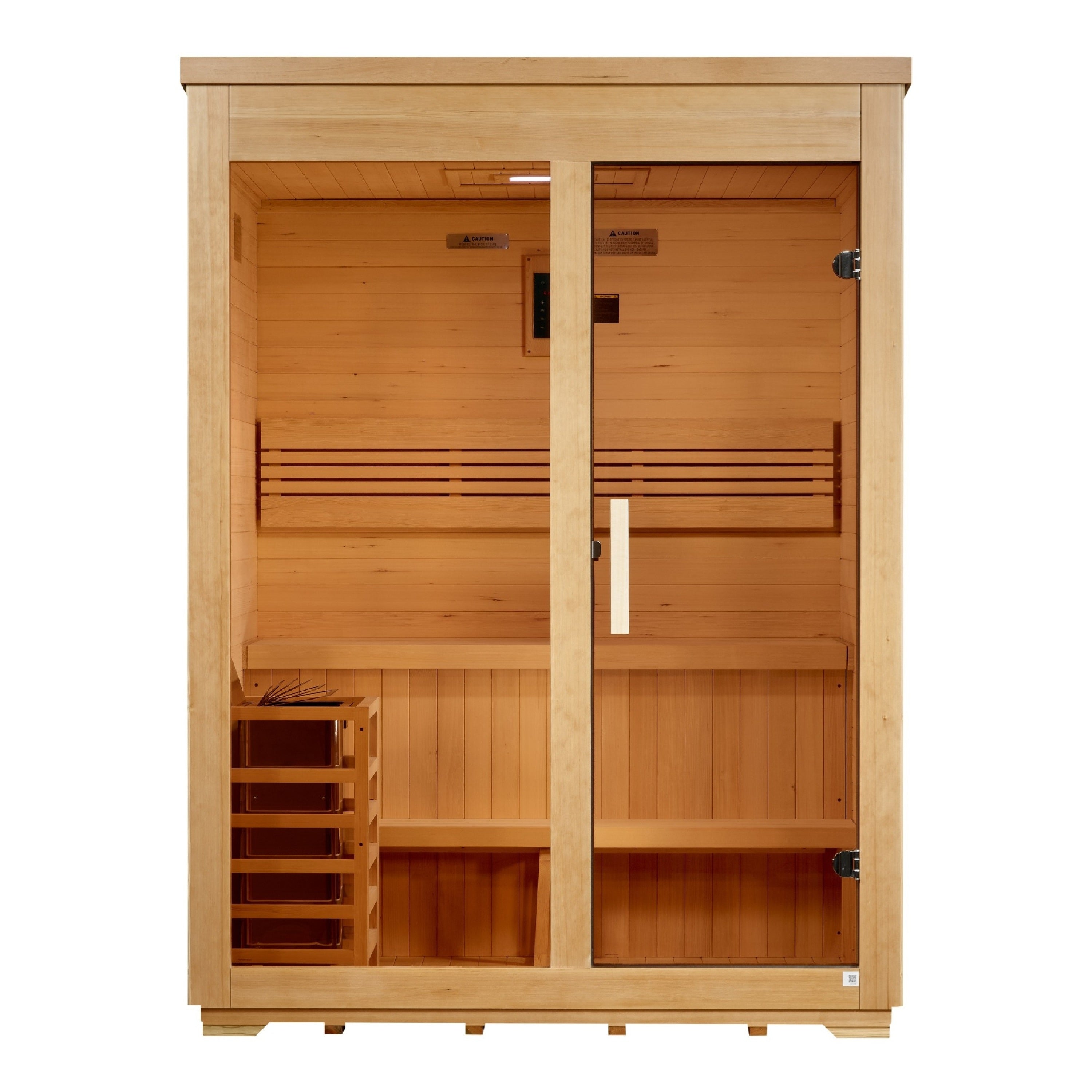 Golden Designs "Arlberg" 3 Person Traditional Outdoor Steam Sauna - Flat Roof (GDI-8003-01)