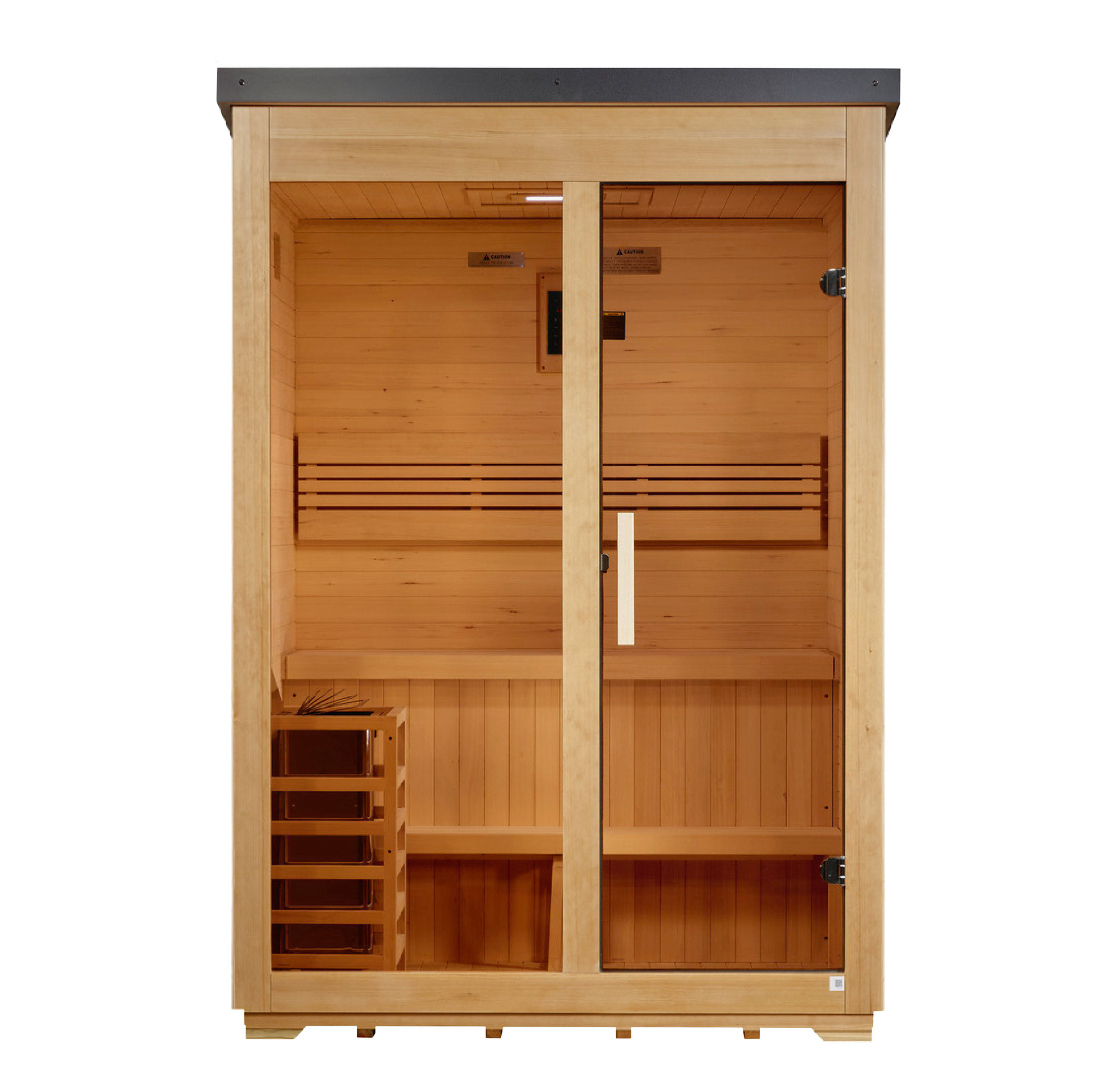 Golden Designs "Arlberg" 3 Person Traditional Outdoor Steam Sauna - Flat Roof (GDI-8003-01)