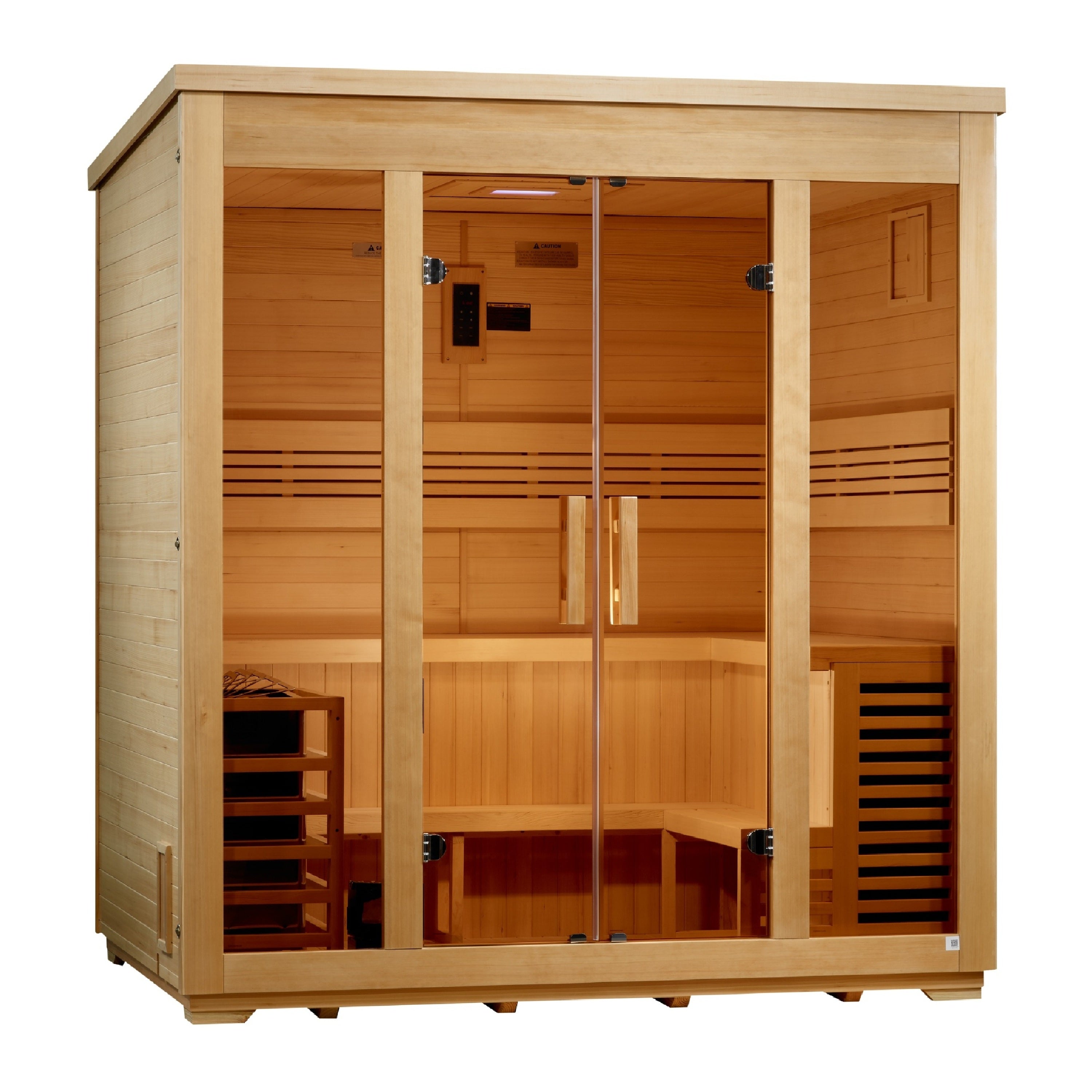 Golden Designs "Vorarlberg" 5 Person Traditional Outdoor Sauna - Flat Roof (GDI-8005-01)