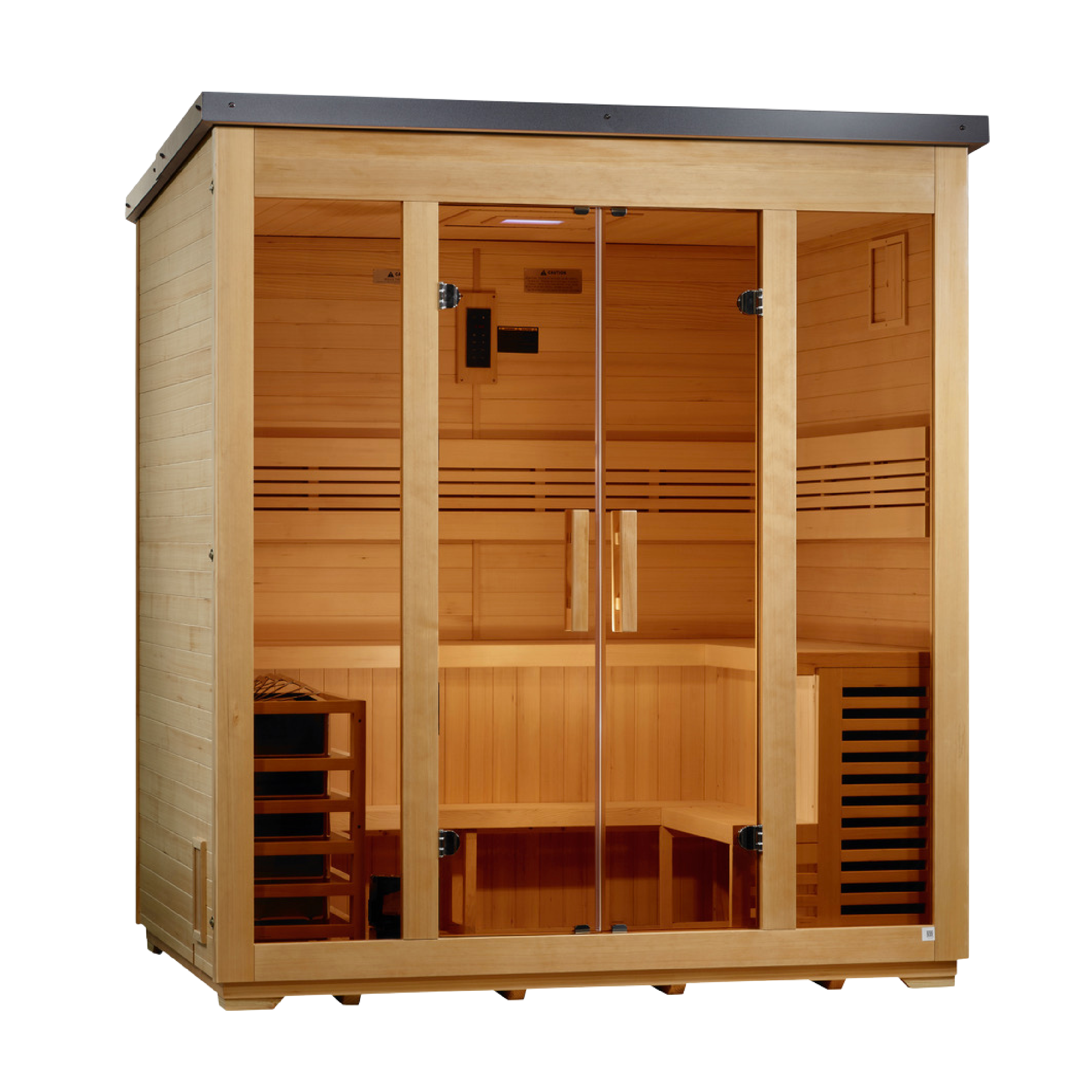 Golden Designs "Vorarlberg" 5 Person Traditional Outdoor Sauna - Flat Roof (GDI-8005-01)