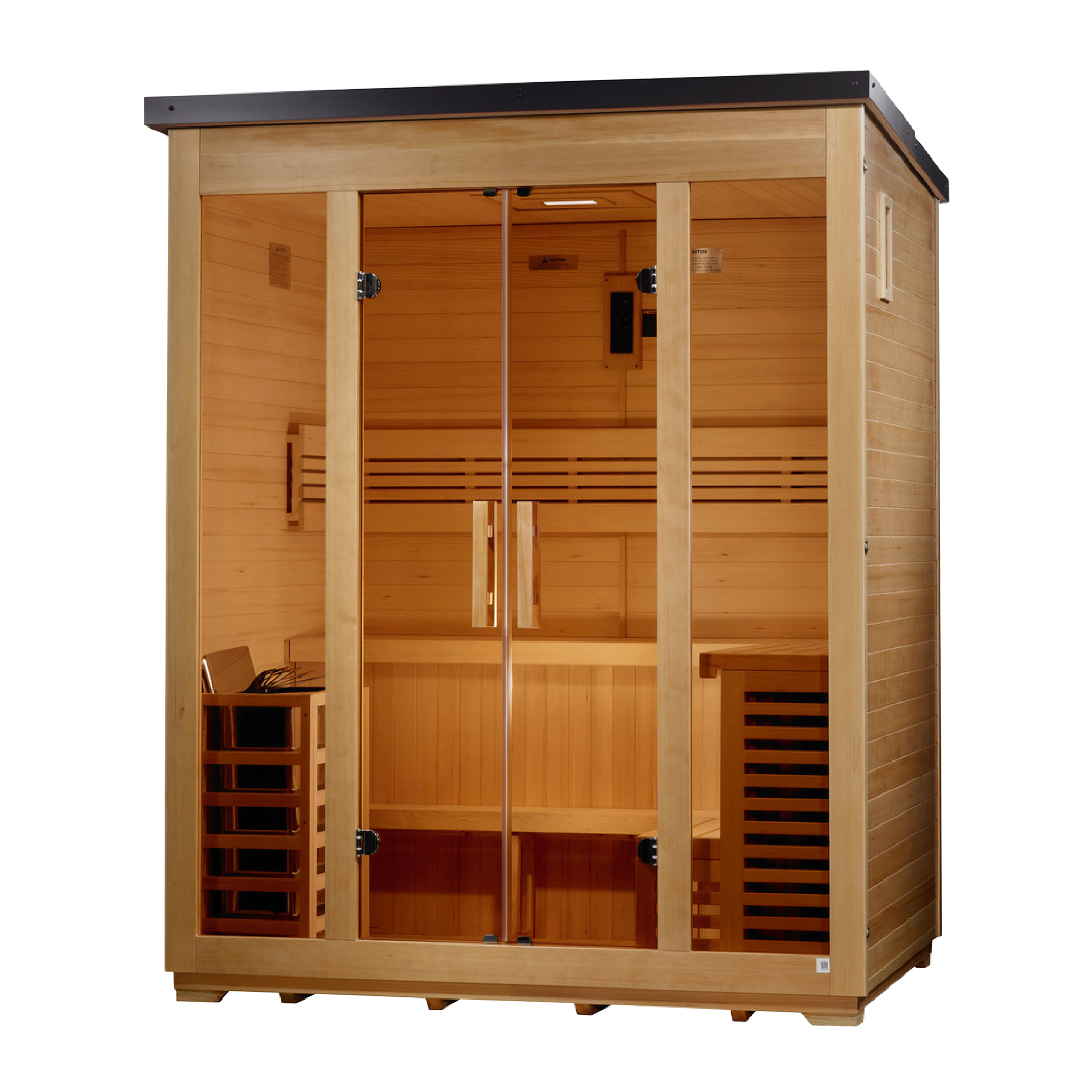 Golden Designs "Vorarlberg" 5 Person Traditional Outdoor Sauna - Flat Roof (GDI-8005-01)