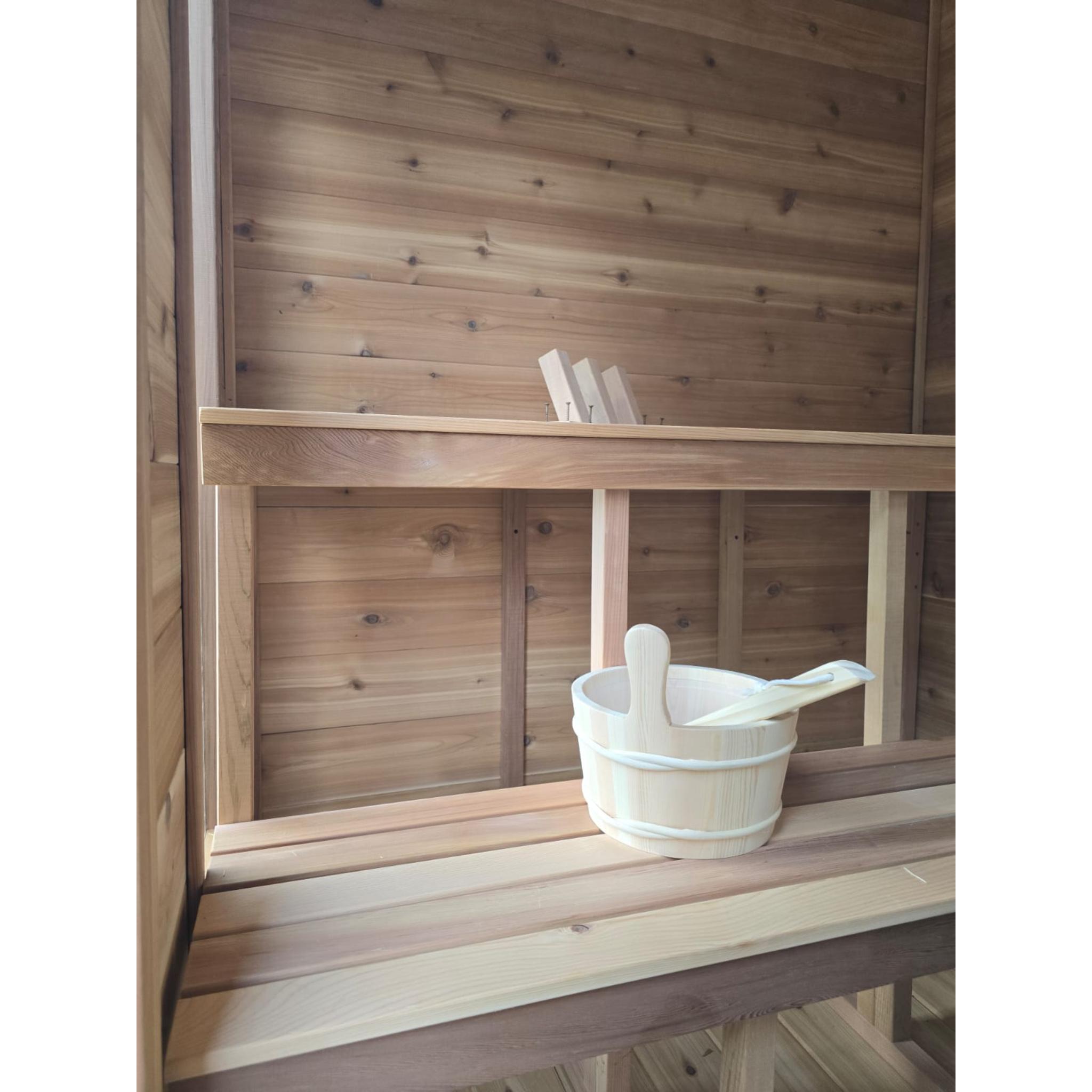 Leisurecraft Canadian Timber Georgian Cabin Sauna with Electric Heater (CTC88E)
