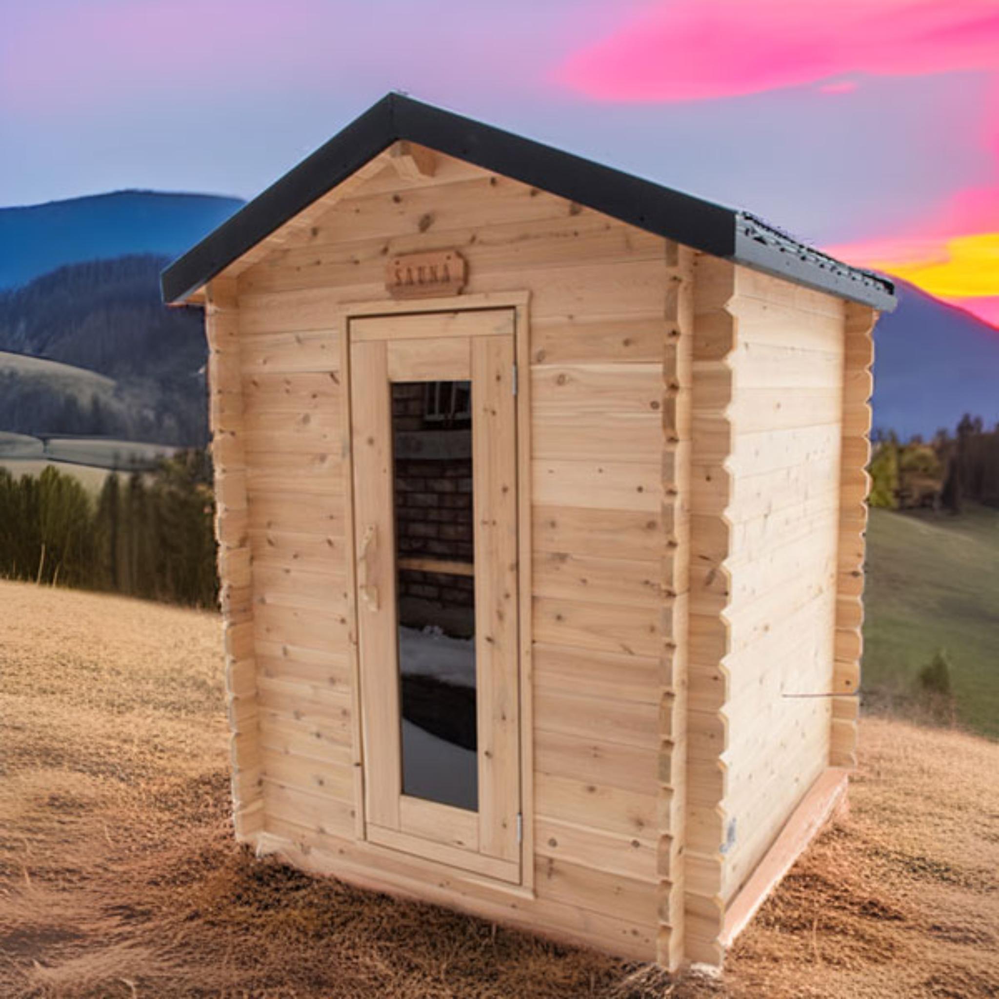Leisurecraft Canadian Timber Granby Cabin Sauna with Electric Heater (CTC88E)