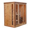 SunRay Hampton 3-Person Indoor Traditional Sauna with Double Bench
