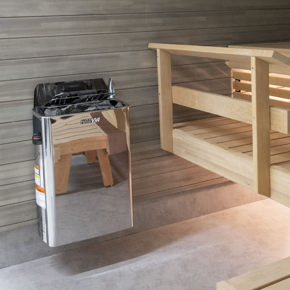 The Wall Series, 8kW, Stainless Steel Sauna Heater, 240V 1PH