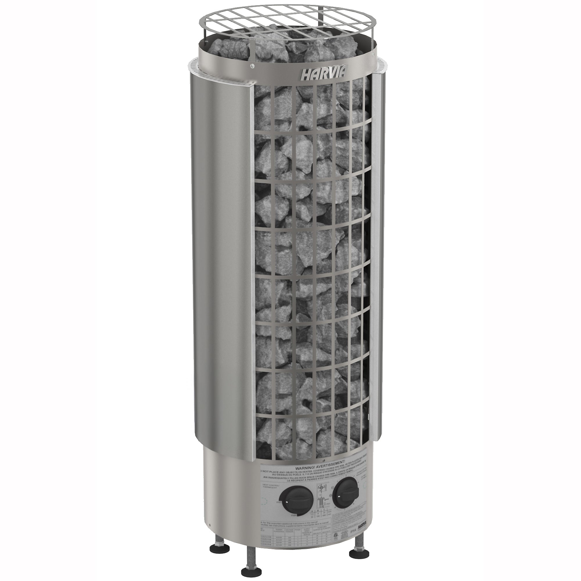 Cilindro Half Series 9kW Stainless Steel Sauna Heater at 240V 1PH
