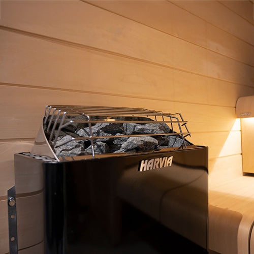 KIP Series 4.5kW Stainless Steel Sauna Heater at 240V 1PH with Built-In Time and Temperature Controls
