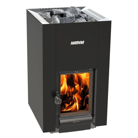 GreenFlame Series, 15.7kW, Water Tank, Wood Sauna Stove