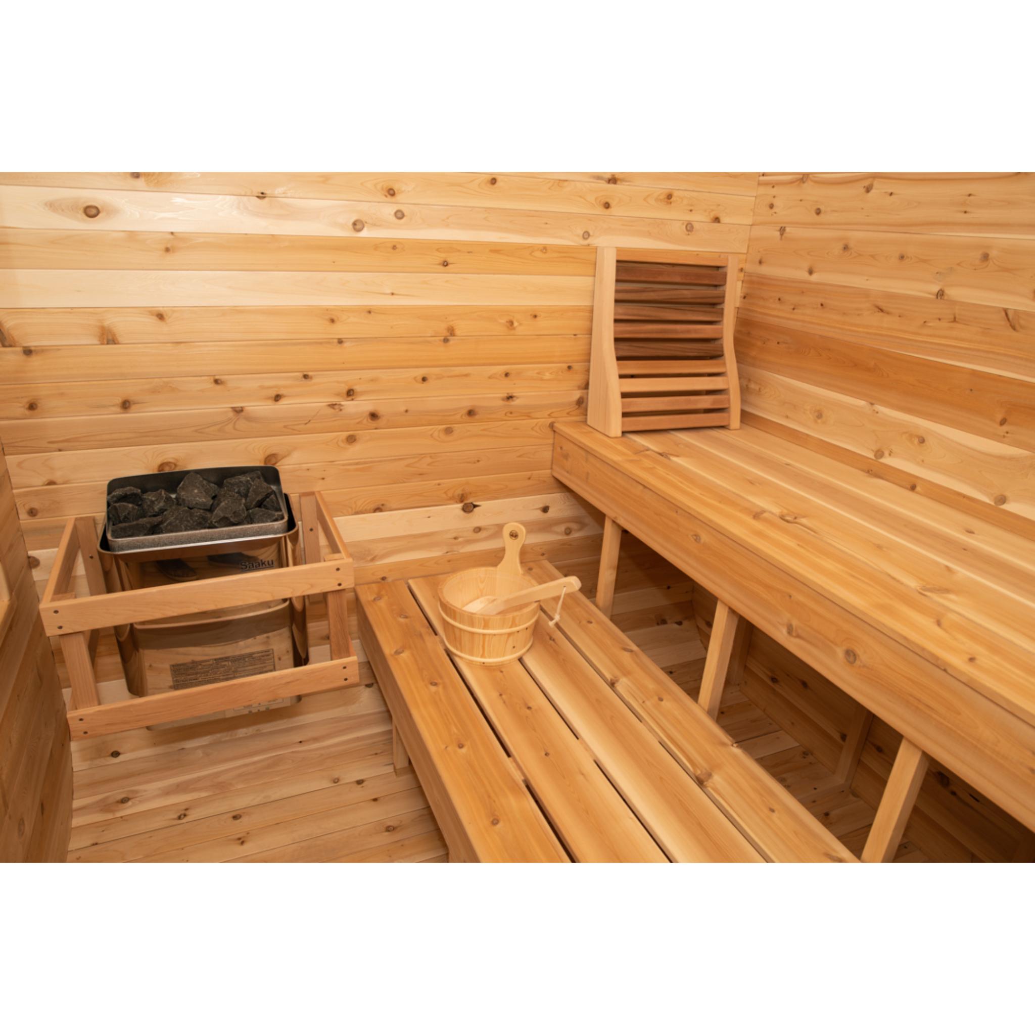 Leisurecraft Canadian Timber Luna Sauna with Electric Heater (CTC22LU)