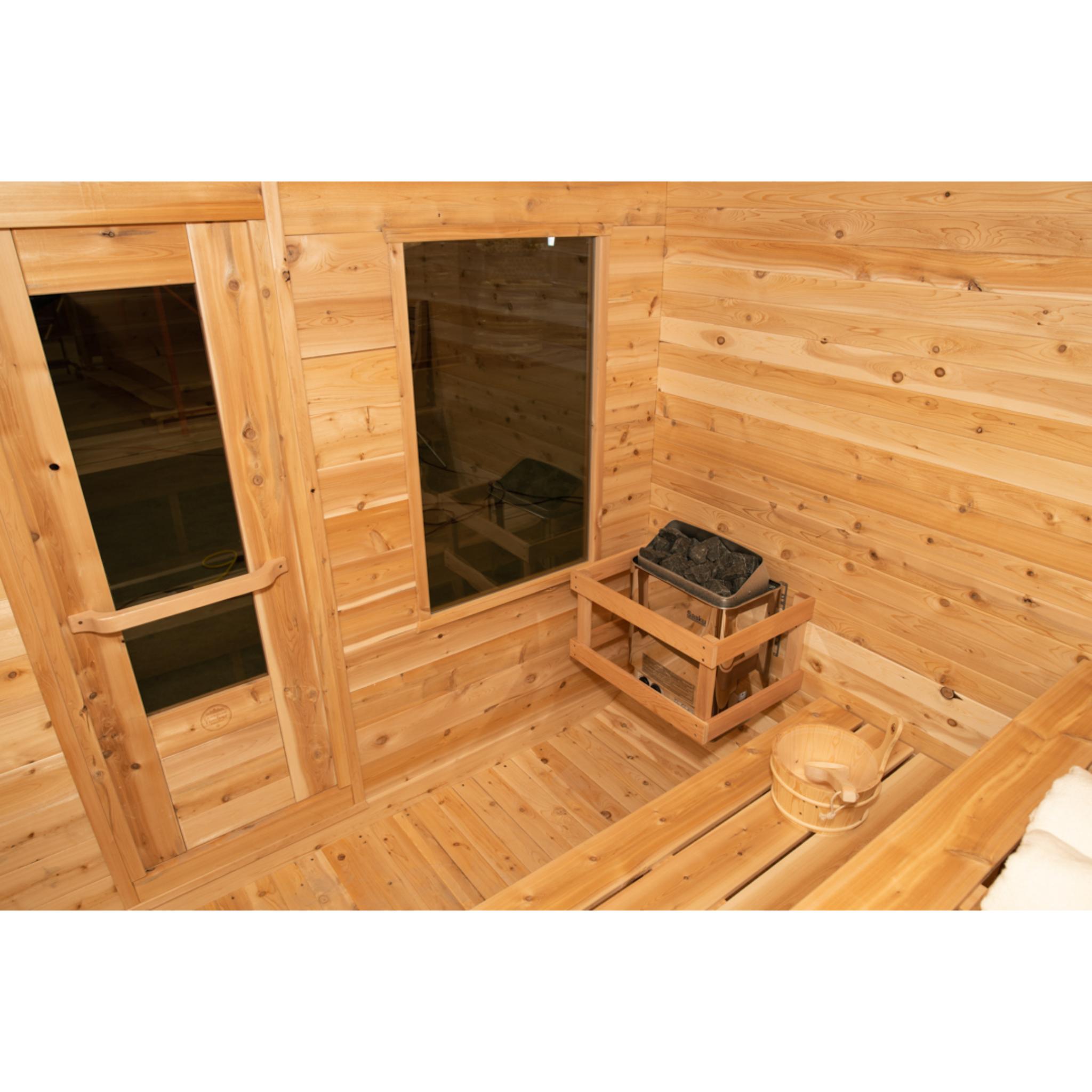 Leisurecraft Canadian Timber Luna Sauna with Electric Heater (CTC22LU)