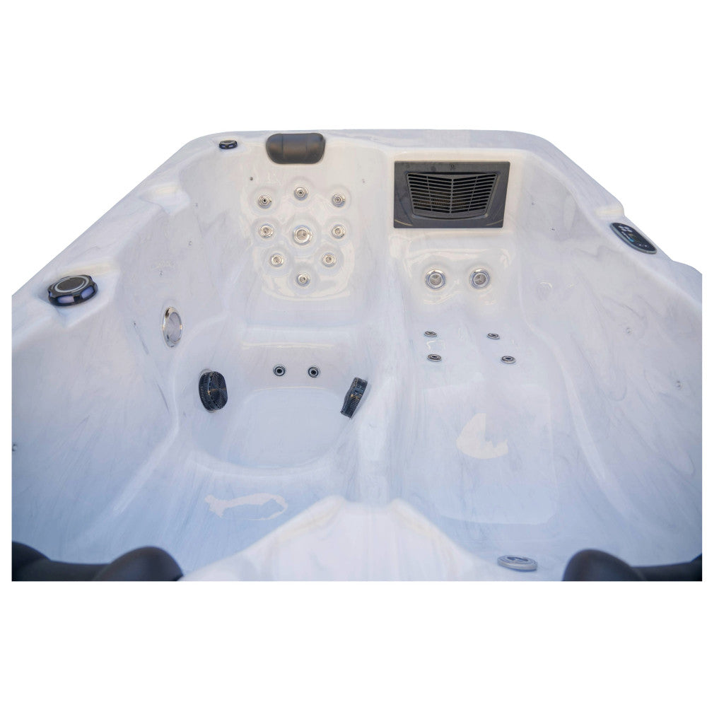 Luxury Spas Allure 3 Person Hot Tub — 29 Jet Hydrotherapy Spa (WS-7011)