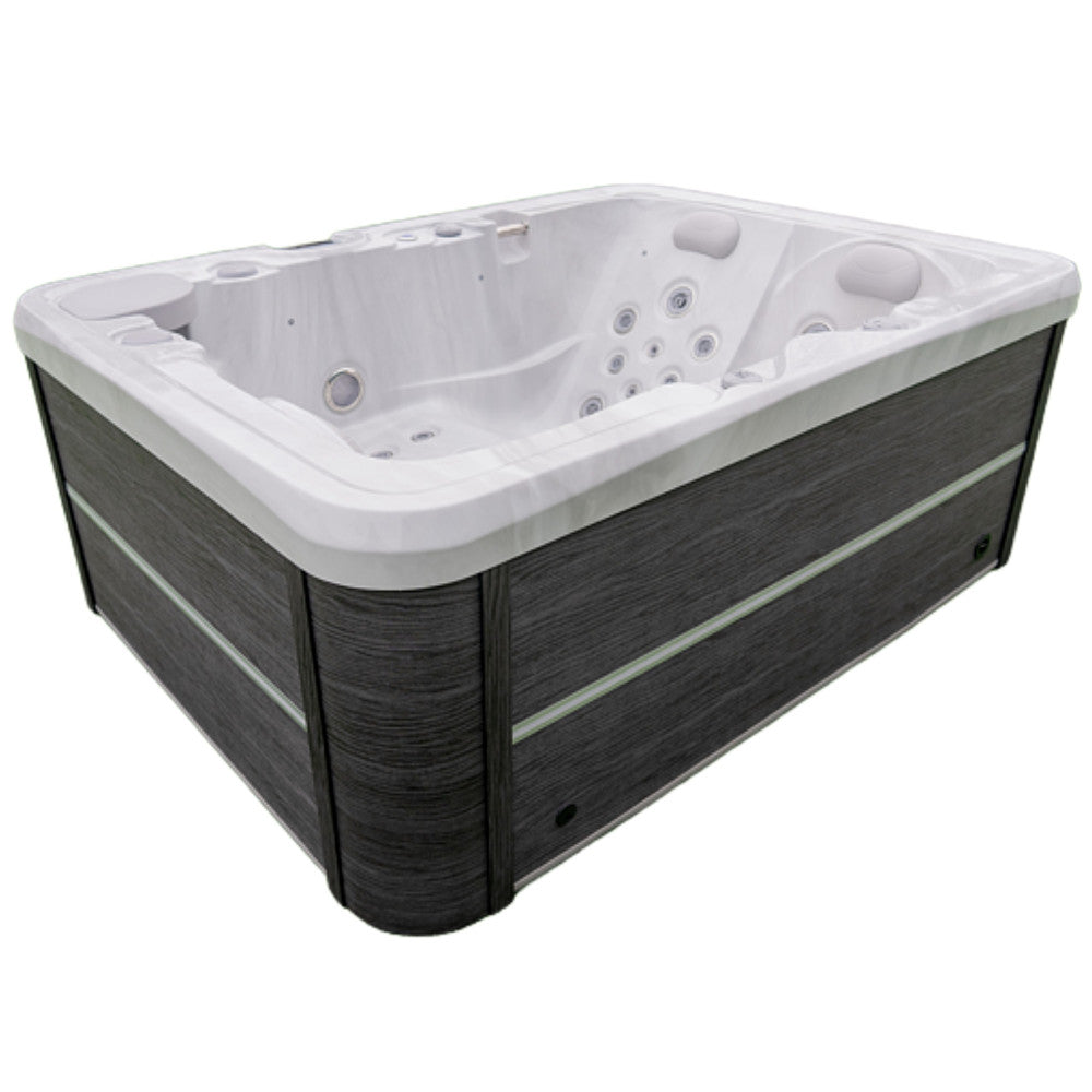 Luxury Spas Allure 3 Person Hot Tub — 29 Jet Hydrotherapy Spa (WS-7011)