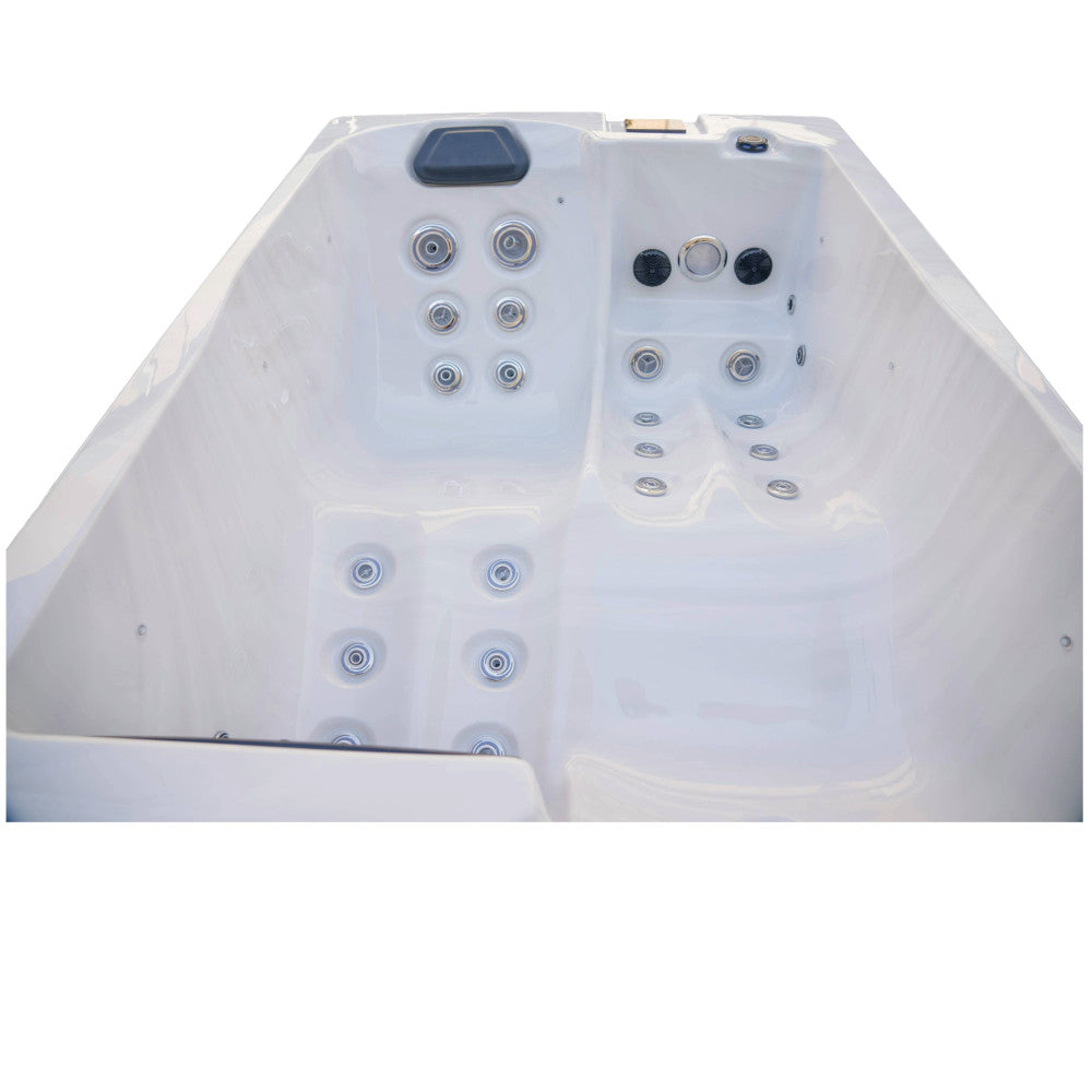 Luxury Spas Cascade 2 Person Hot Tub — 29 Jet Lounger Spa (WS-303)